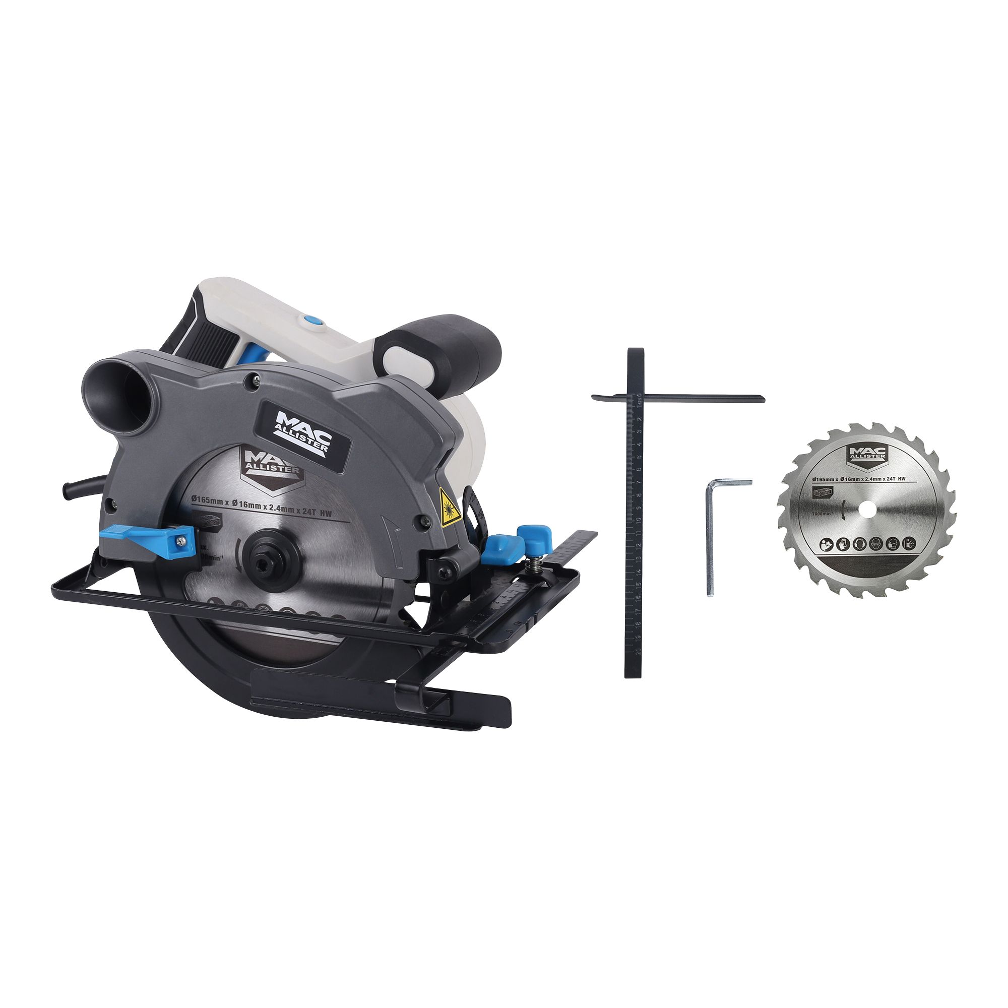 Mac Allister 1200W 240V 165mm Corded Circular saw MCS1200