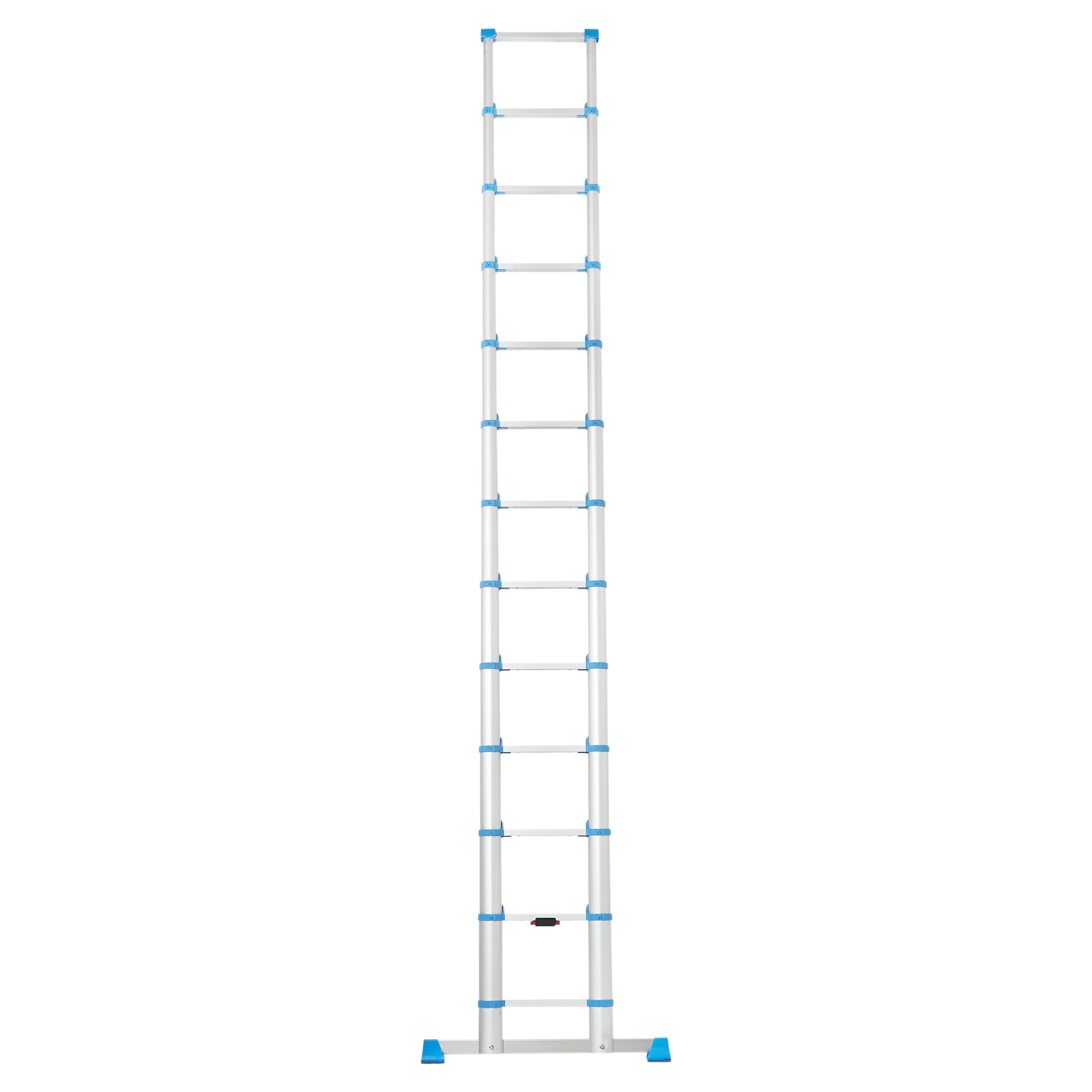 Mac Allister 13 tread Telescopic Ladder DIY at B Q