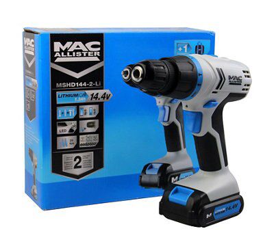 Mac Allister 14.4V Li-ion Cordless Combi drill (1 x 1.3Ah) - MSHD144-Li