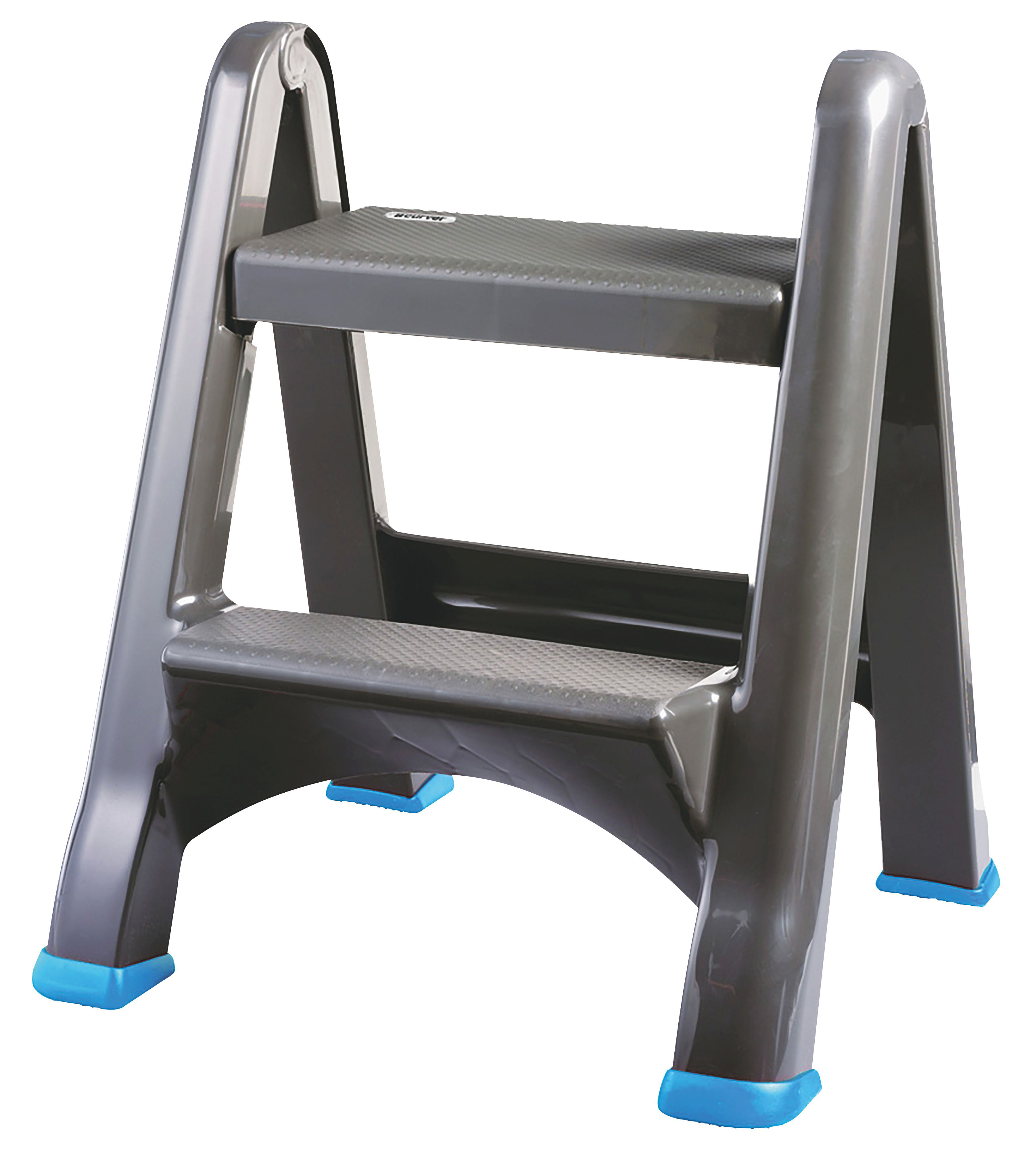 Mac Allister 2 tread Plastic Foldable Step stool H 0.63m