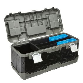 Mac Allister 20" Plastic & steel 12 compartment Toolbox