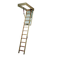 Mac Allister 3 section 12 tread Folding Loft ladder kit