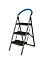 Mac Allister 3 tread Plastic & steel Foldable Step stool (H)1.12m