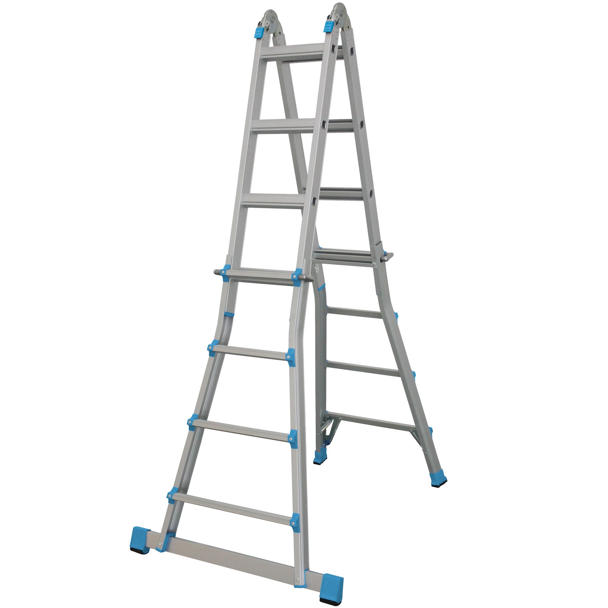 Mac Allister 3-way 4.25m Aluminium Ladder