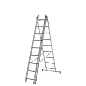 Mac Allister 3-way 5.2m Aluminium Combination Ladder