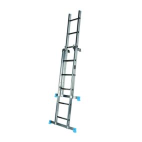 Mac Allister 3-way Aluminium Combination Ladder