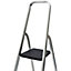 Mac Allister 4 tread Aluminium, plastic & steel Step Ladder (H)1440m