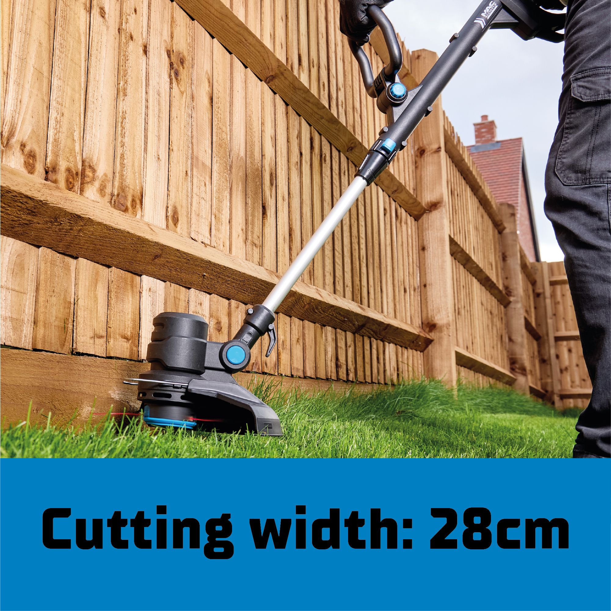 Mac Allister 450W Corded 28cm Grass trimmer - MGT45028