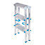 Mac Allister 6 tread Aluminium Double step Ladder (H)1.97m