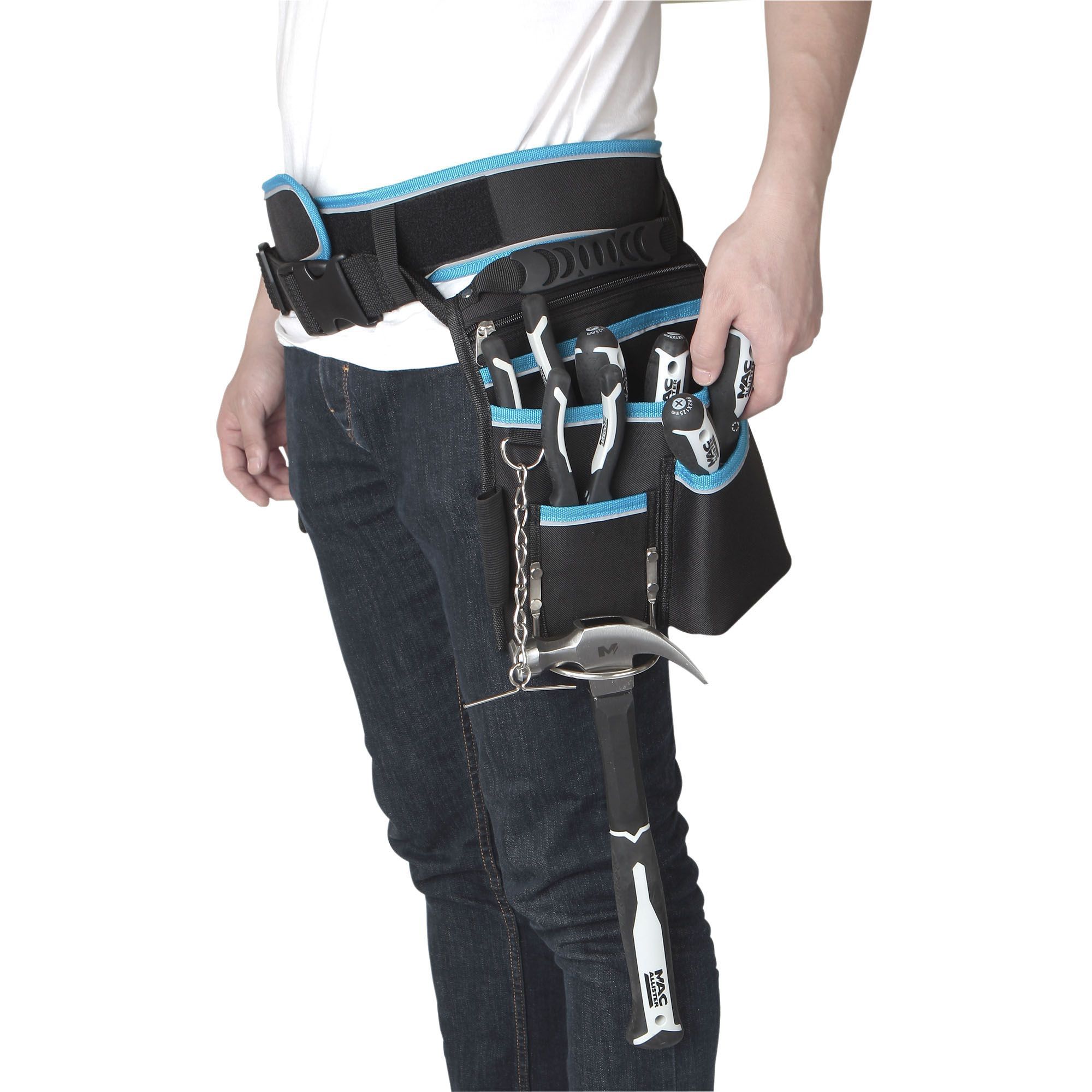 Mac Allister Black blue Double pouch with belt 38 48