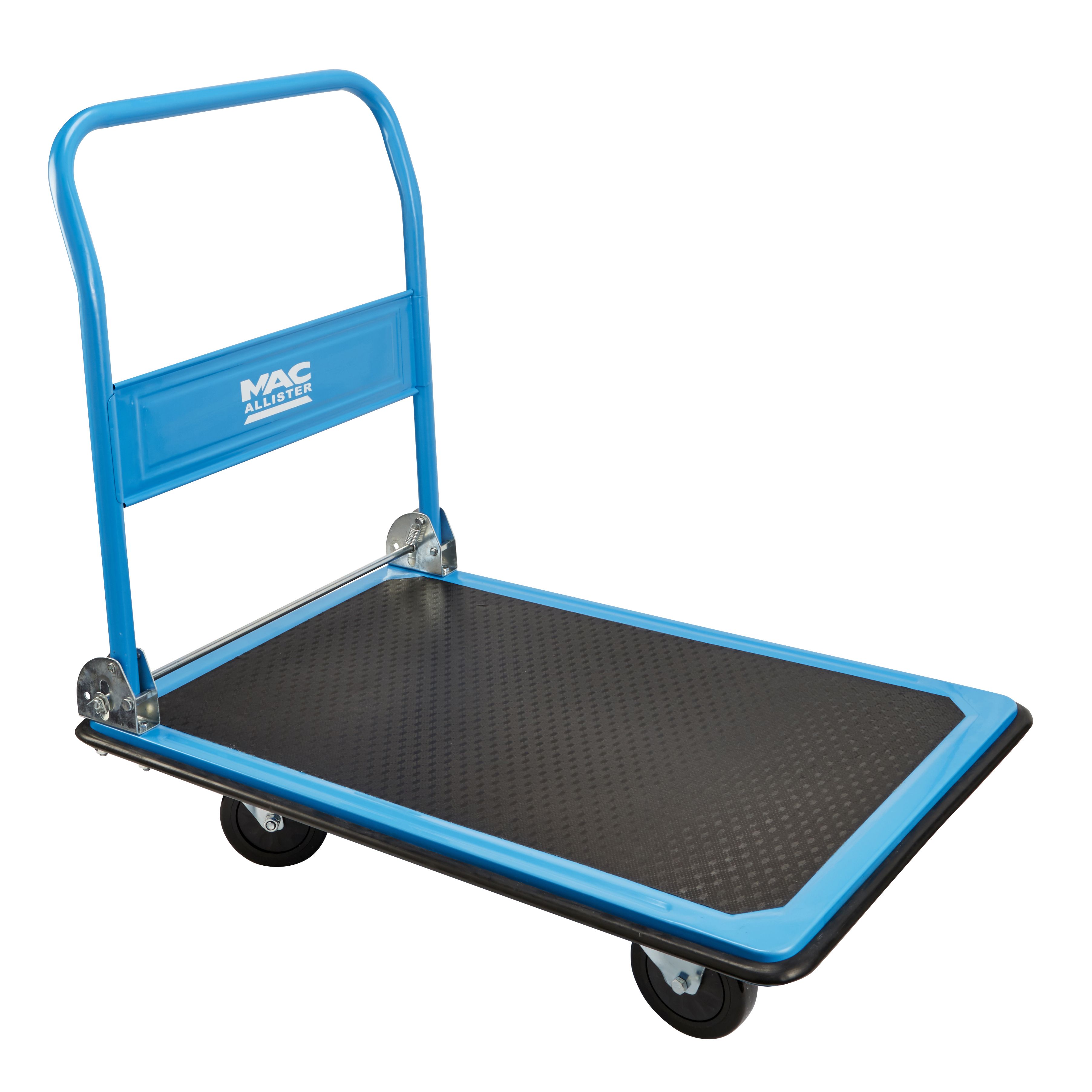 Mac Allister Black blue Foldable Platform trolley 300kg