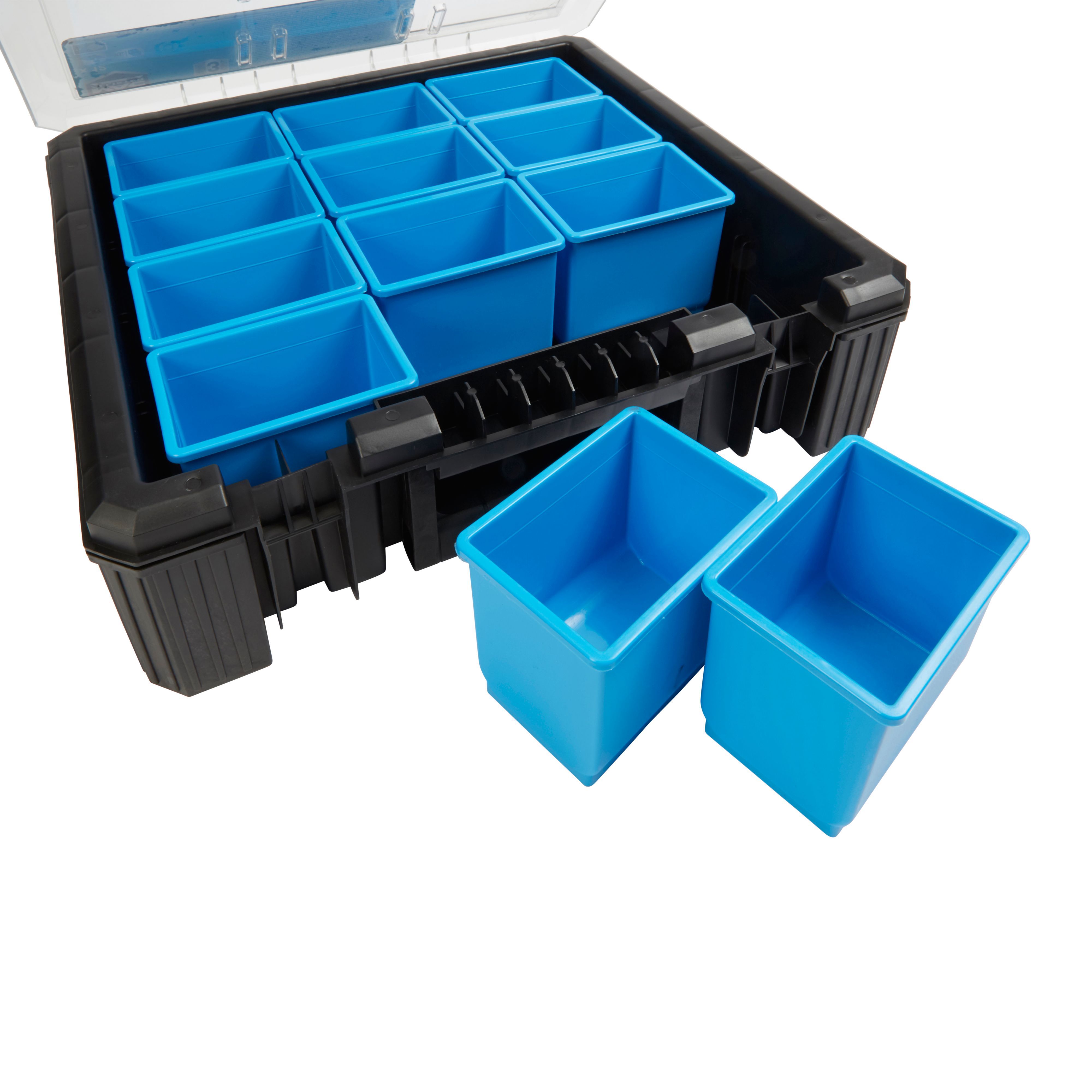 Mac Allister HD 400 Black & blue Tool organiser with 12 compartment
