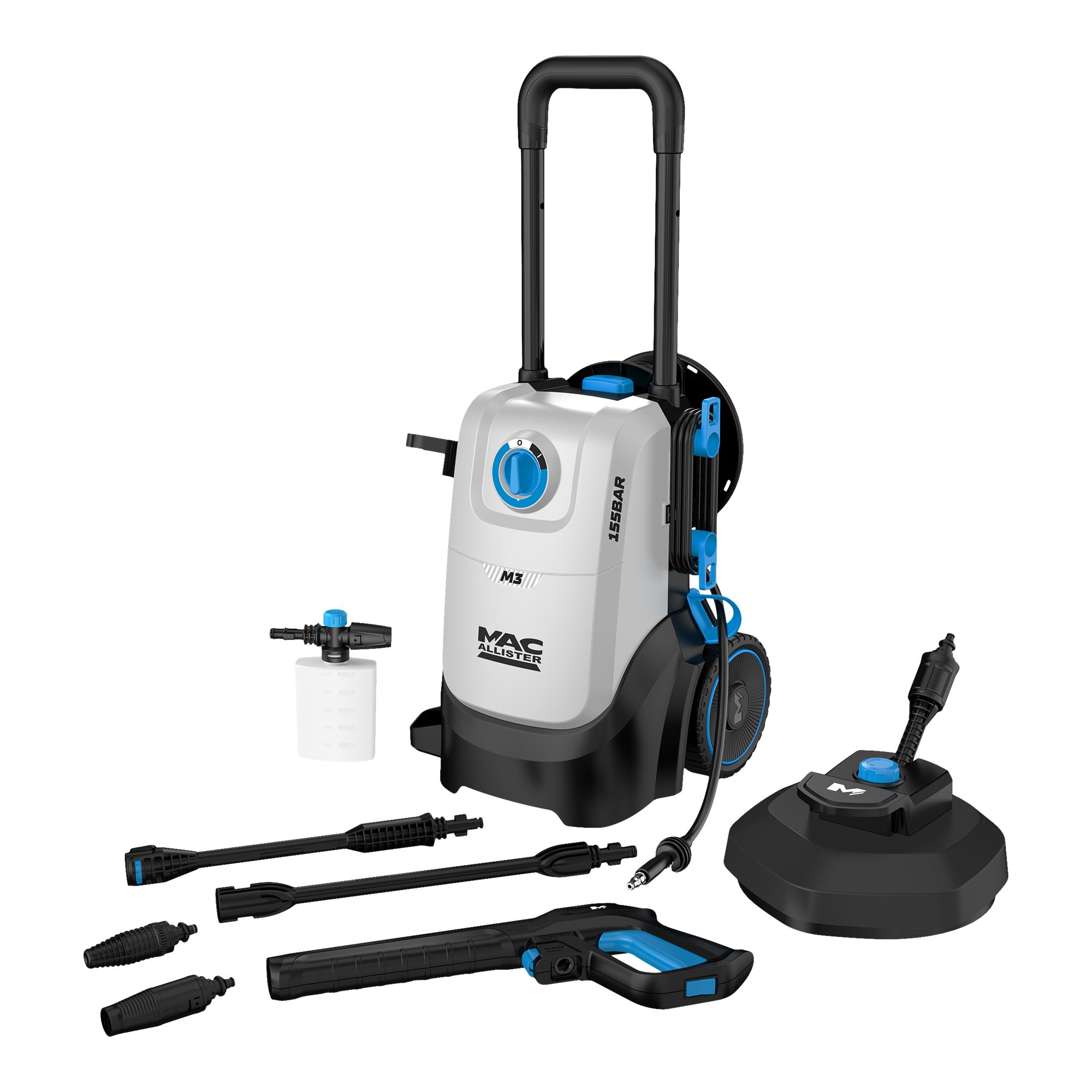 M3 Pressure washer Corded 155bar 2.2kW