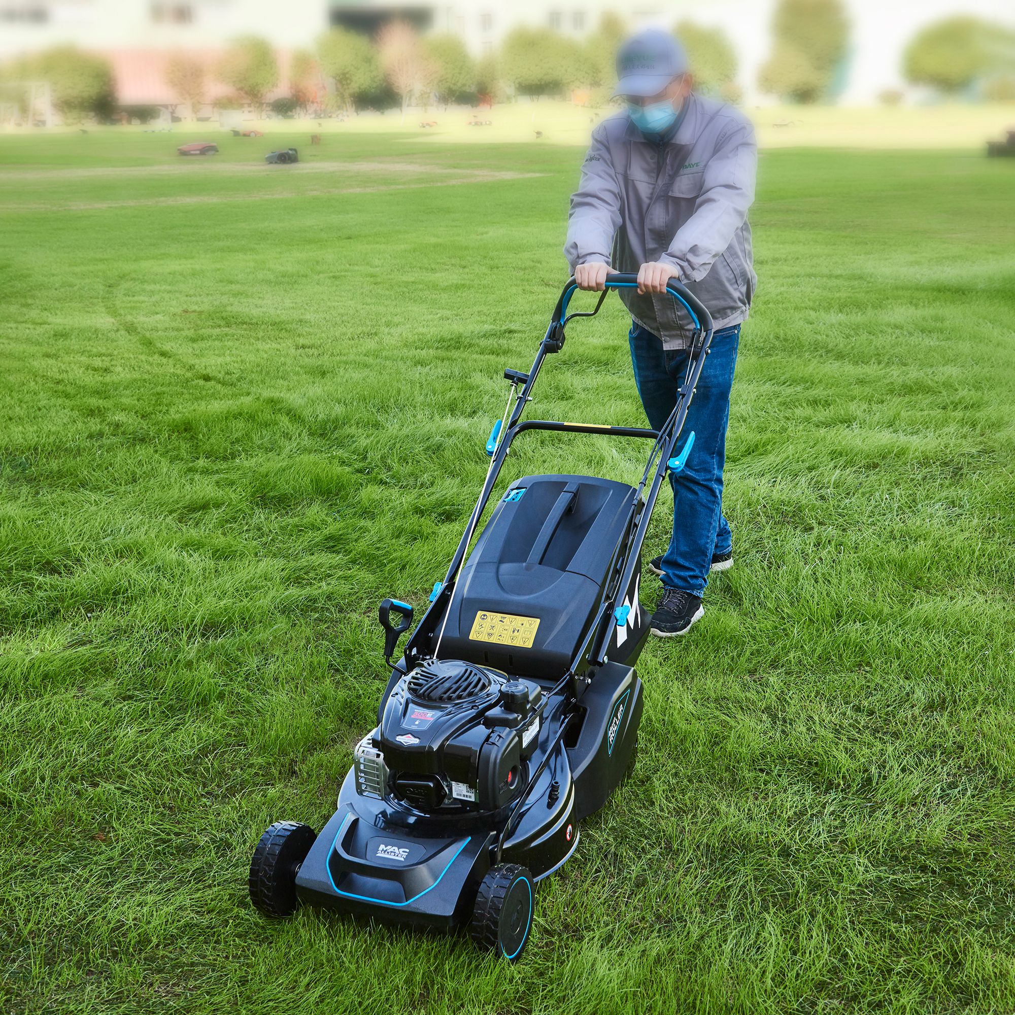 Mac Allister MLMP500SP46 ROL 190cc Petrol Rotary Lawnmower DIY