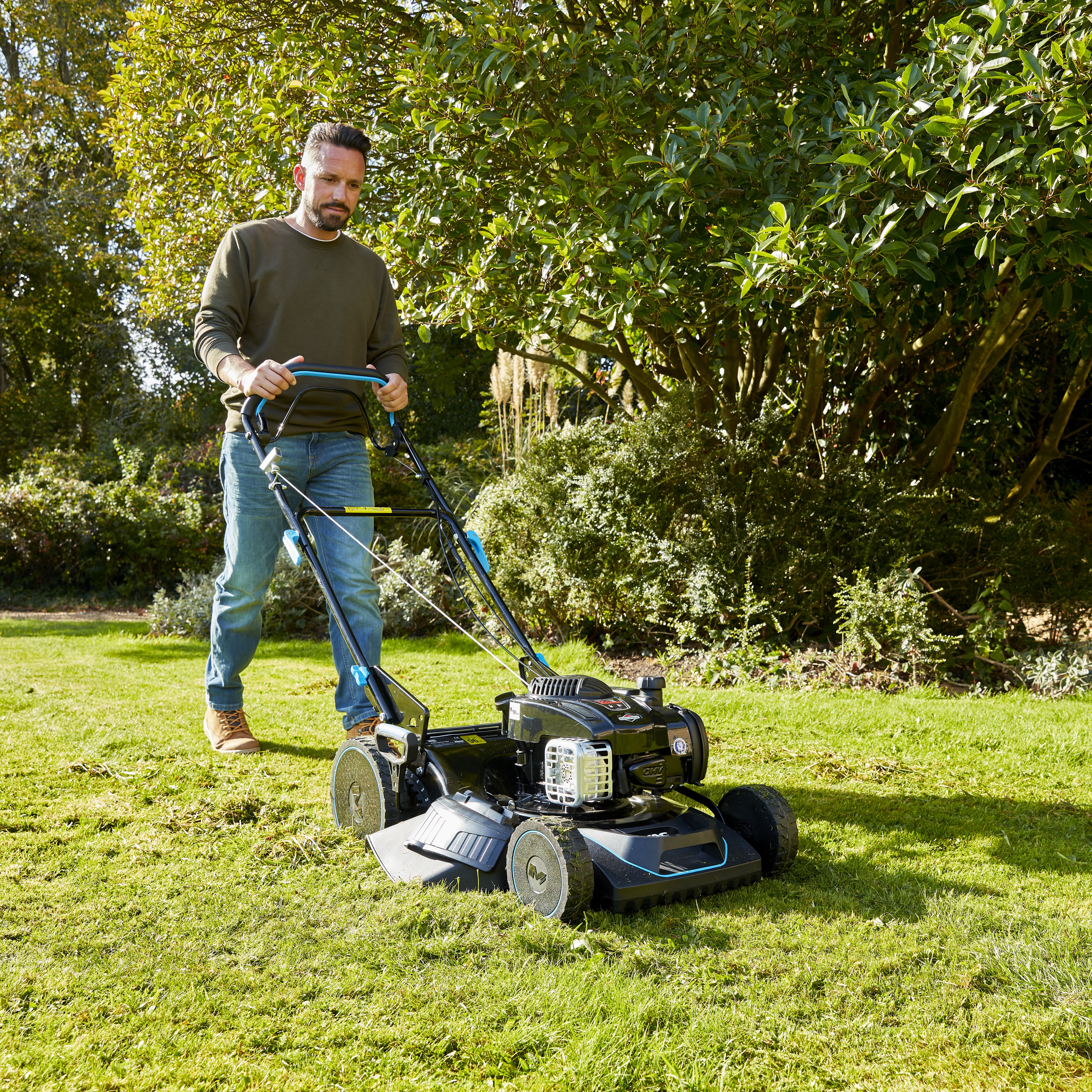 Mac allister mlmp450hp40 125cc petrol lawnmower online