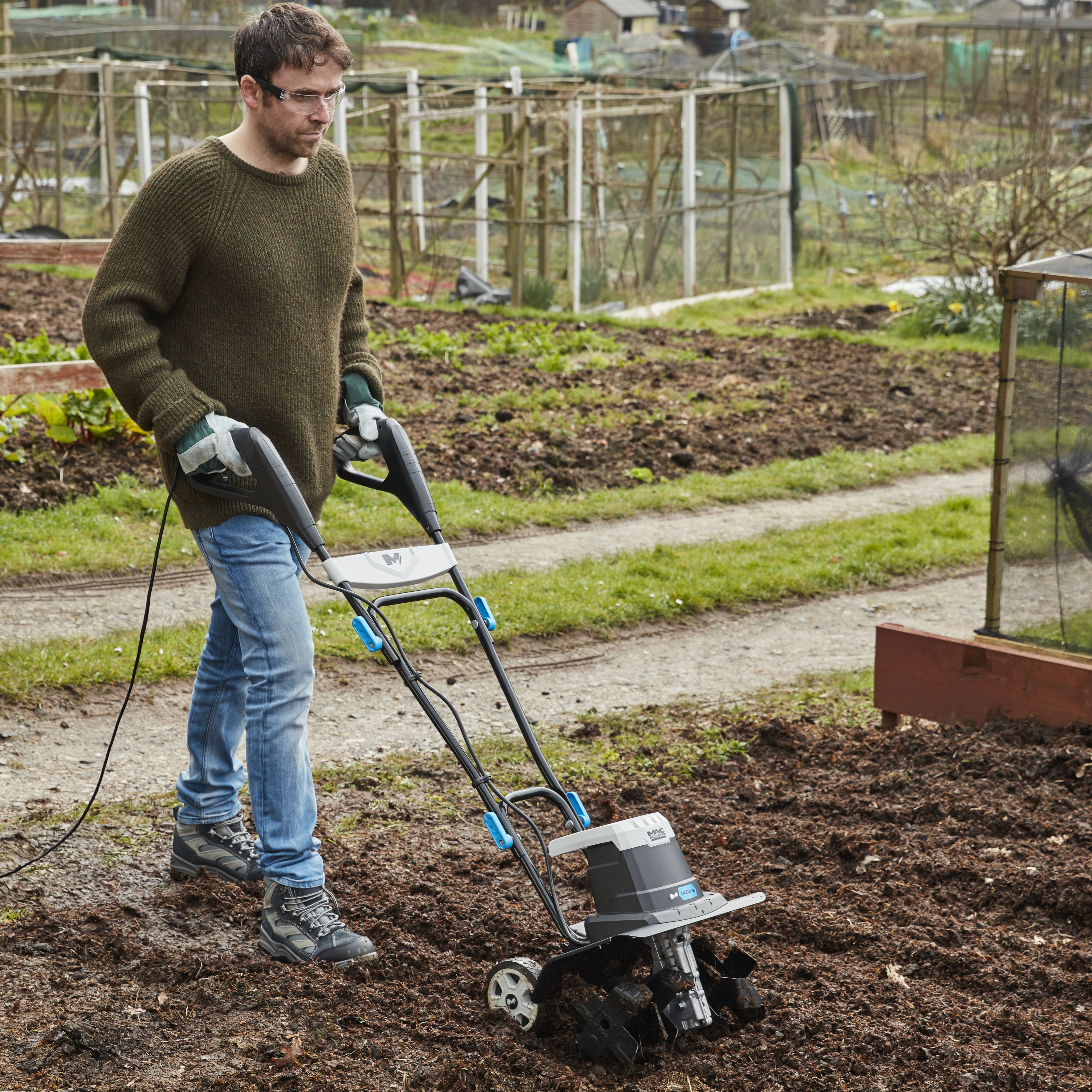 Mac Allister MTIP1400-2 1400W Corded Tiller