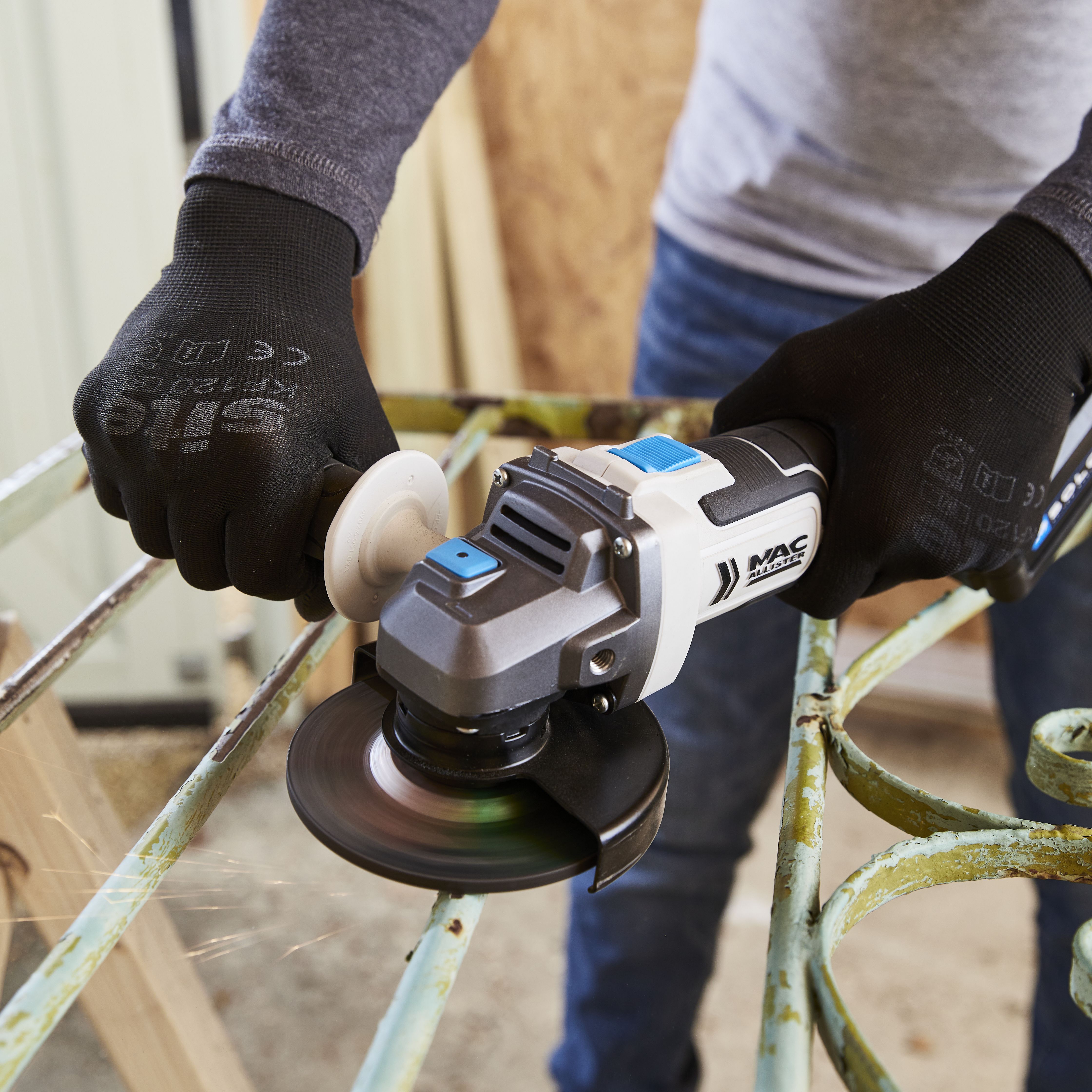 Mac Allister Solo 18V 115mm Cordless Angle grinder Bare Tool MAG18 Li