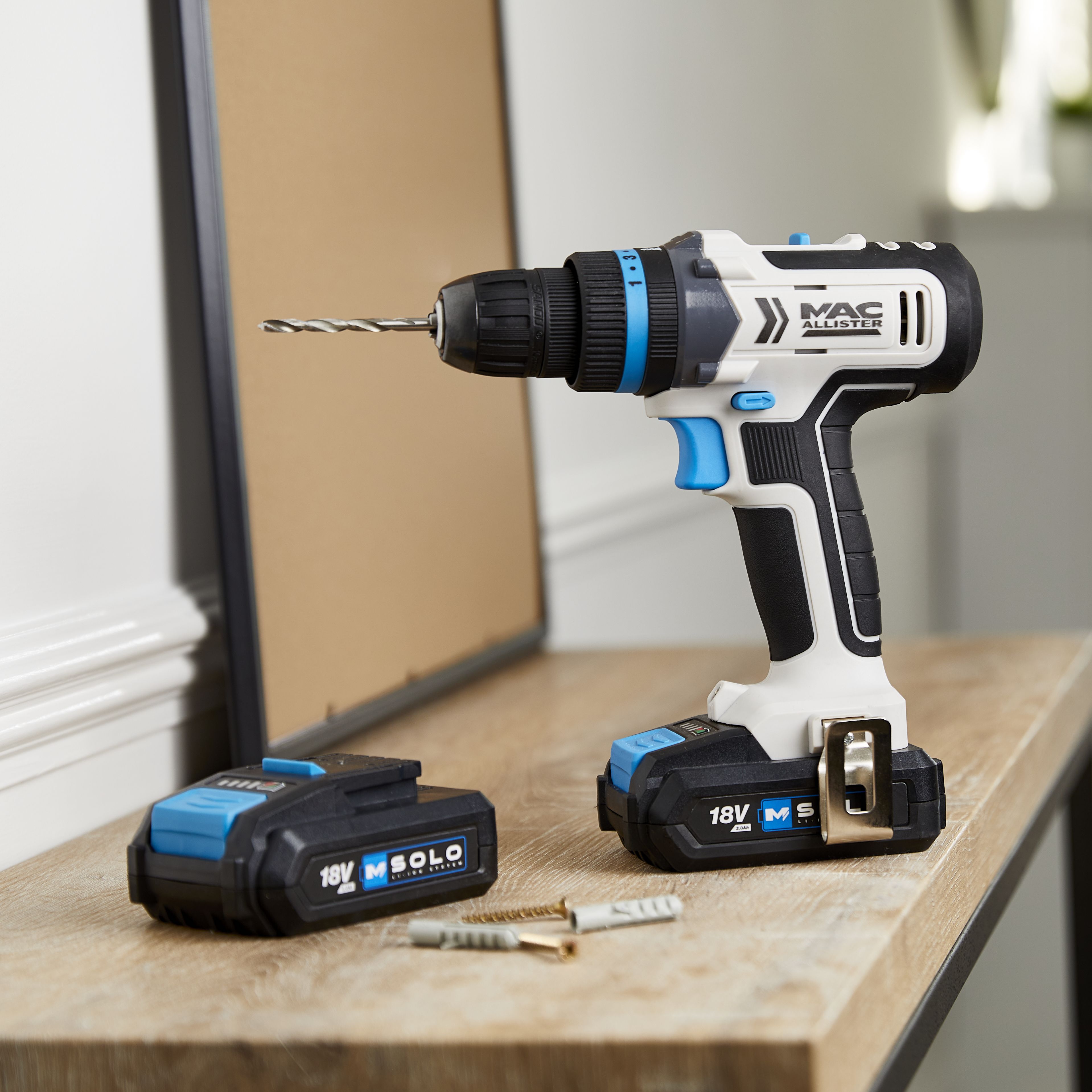 Mac Allister Solo 18V 2 x 2.0Ah Li-ion Cordless Drill driver MDD18-Li-2