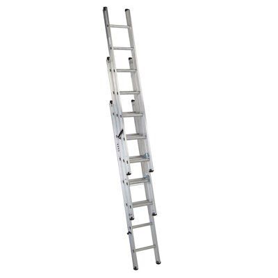 Mac Allister Trade 21 tread Extension Ladder DIY at B Q