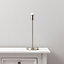 Madison Satin Chrome effect Incandescent Table lamp base
