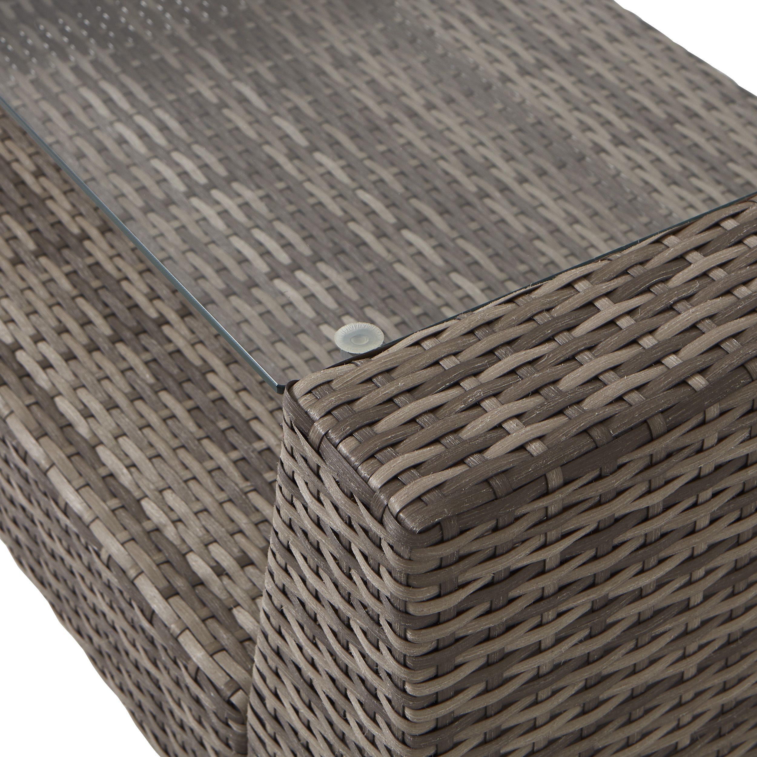 Maevea Rattan effect 4 seater Coffee set