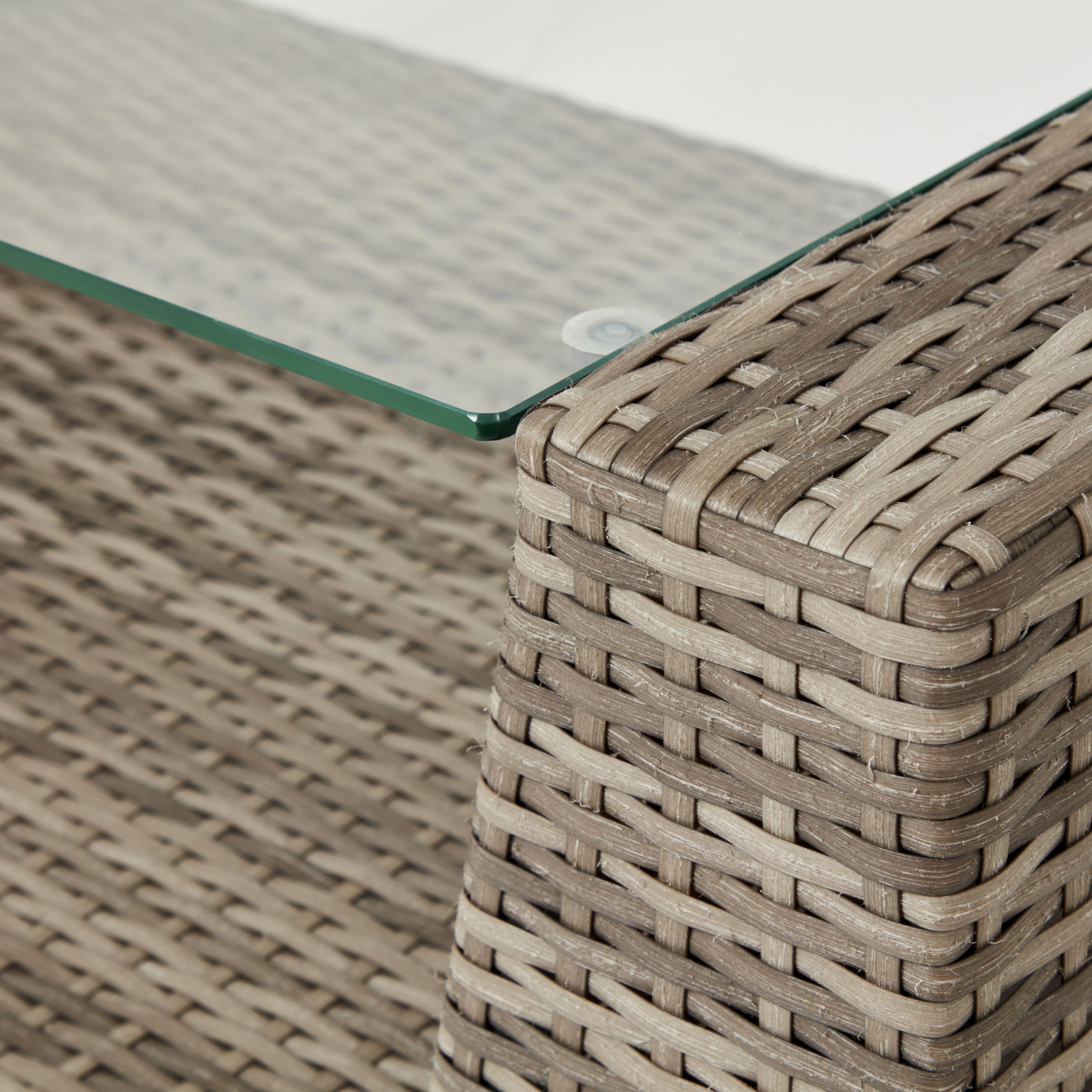 Maevea Rattan effect 4 seater Coffee set