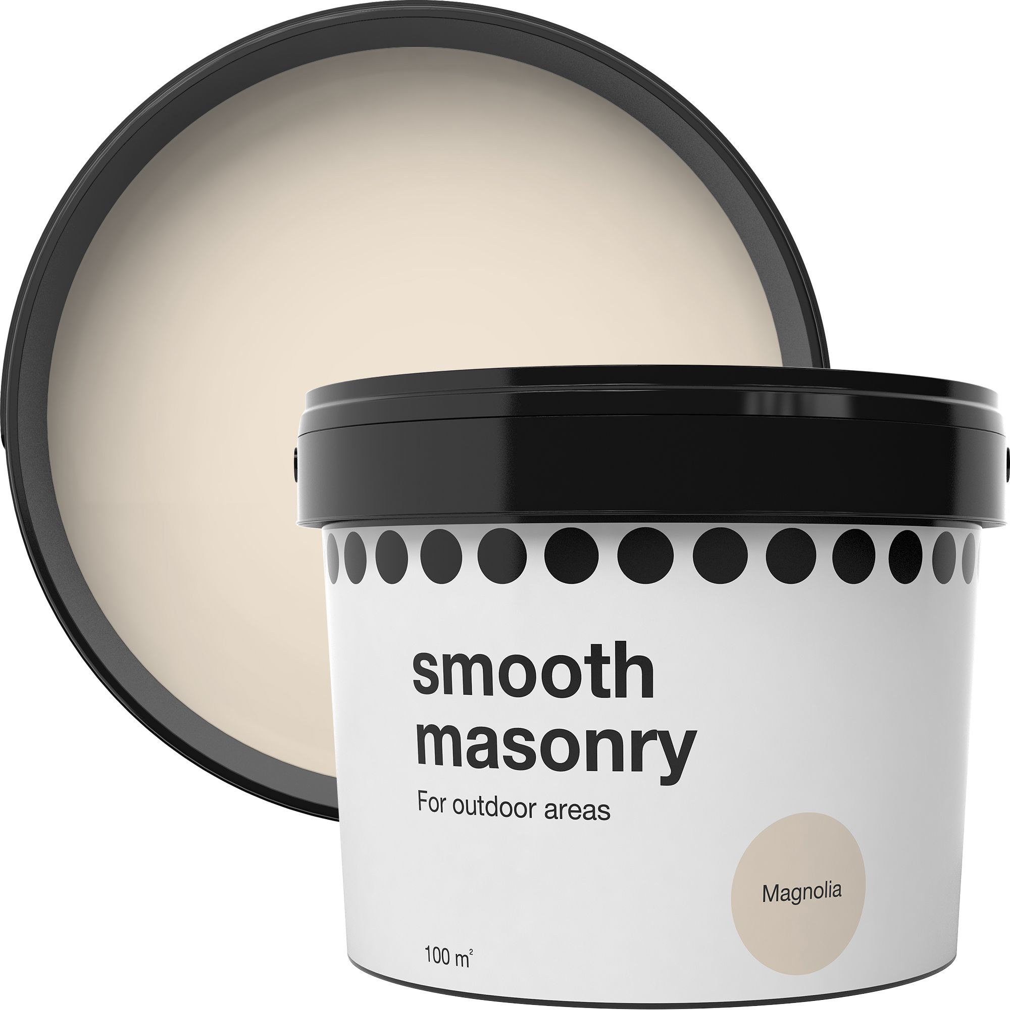 Magnolia Smooth Matt Masonry paint, 10L at B&Q