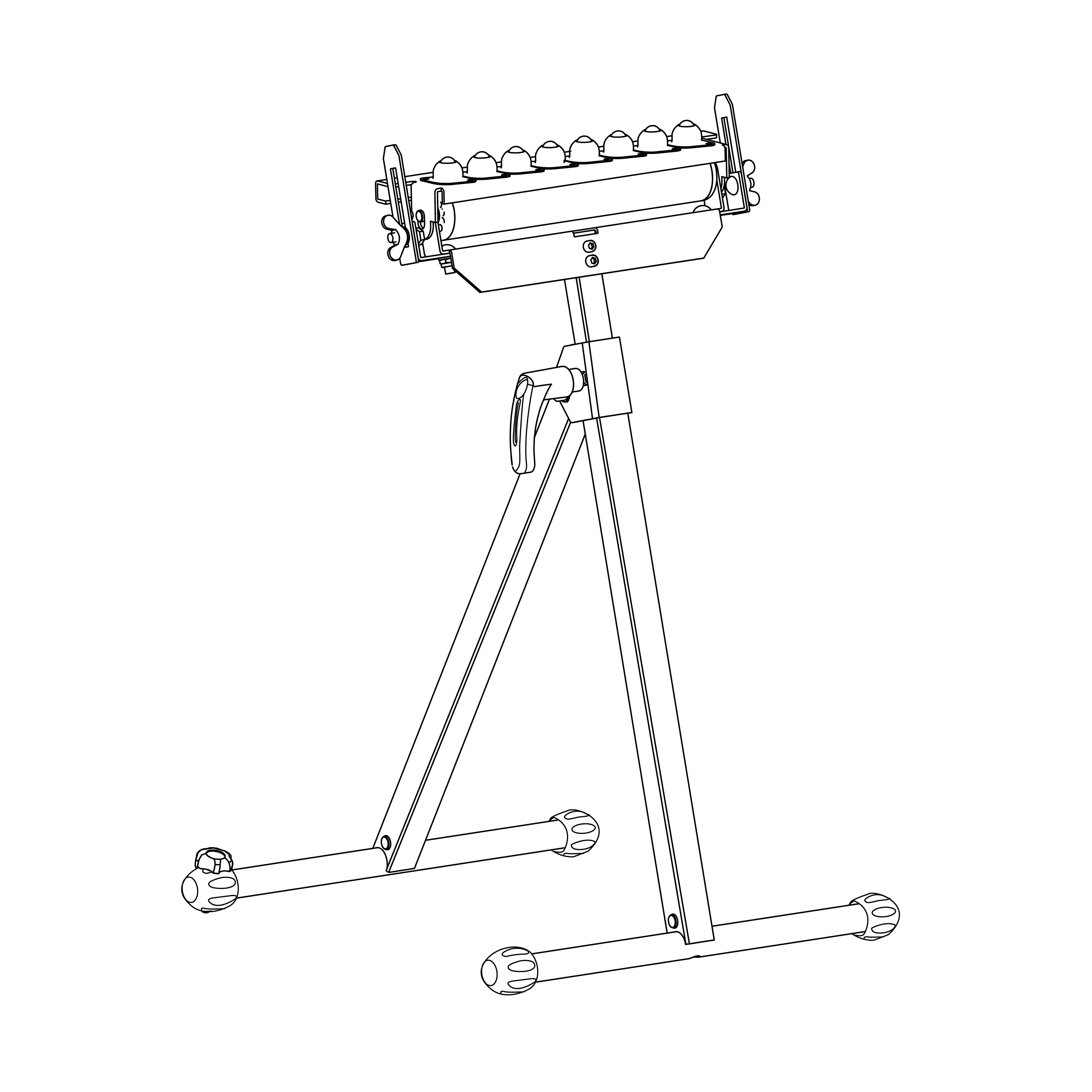 Magnusson 1100mm Roller stand Steel (L)435mm (W)510mm