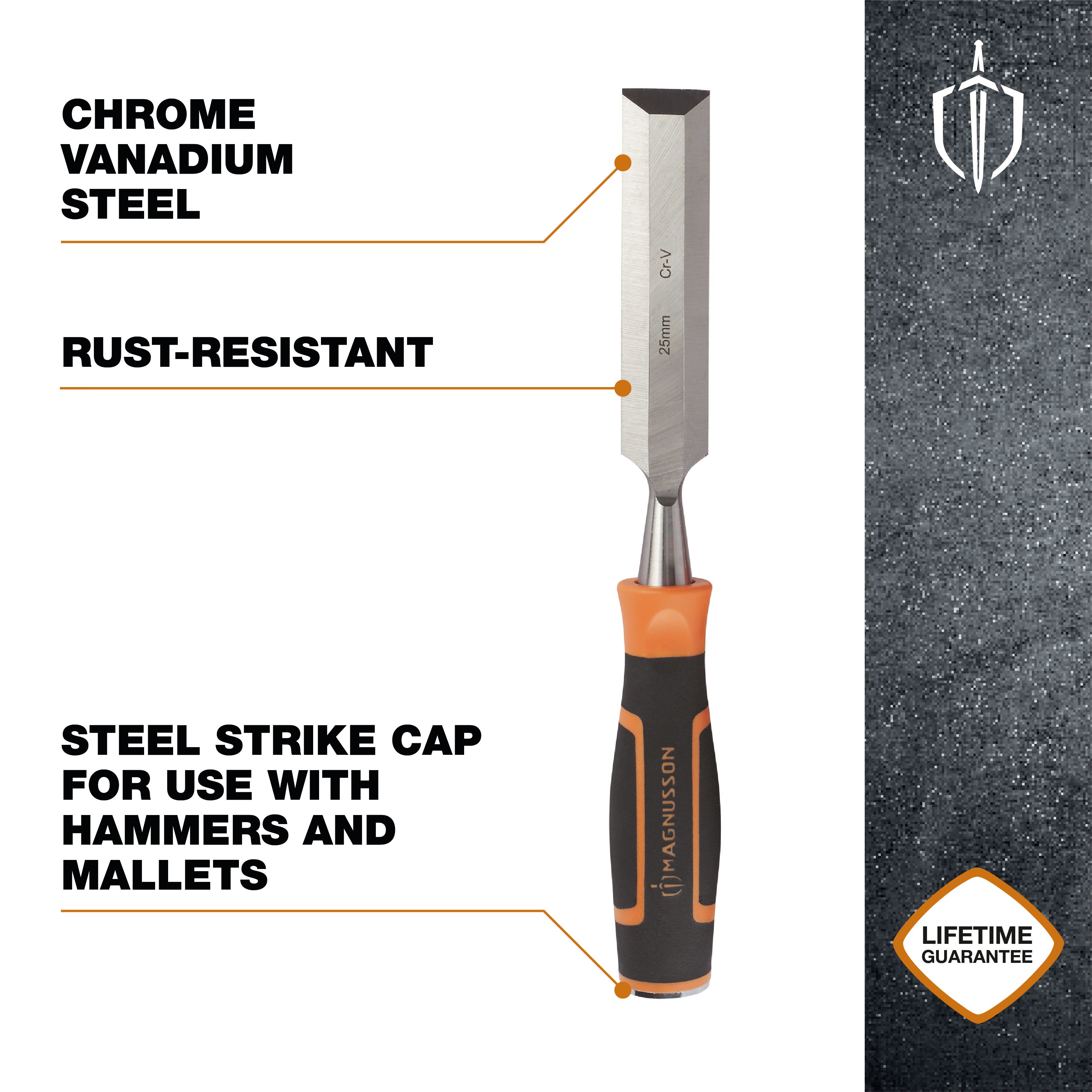 Magnusson 25mm Black & orange Wood chisel
