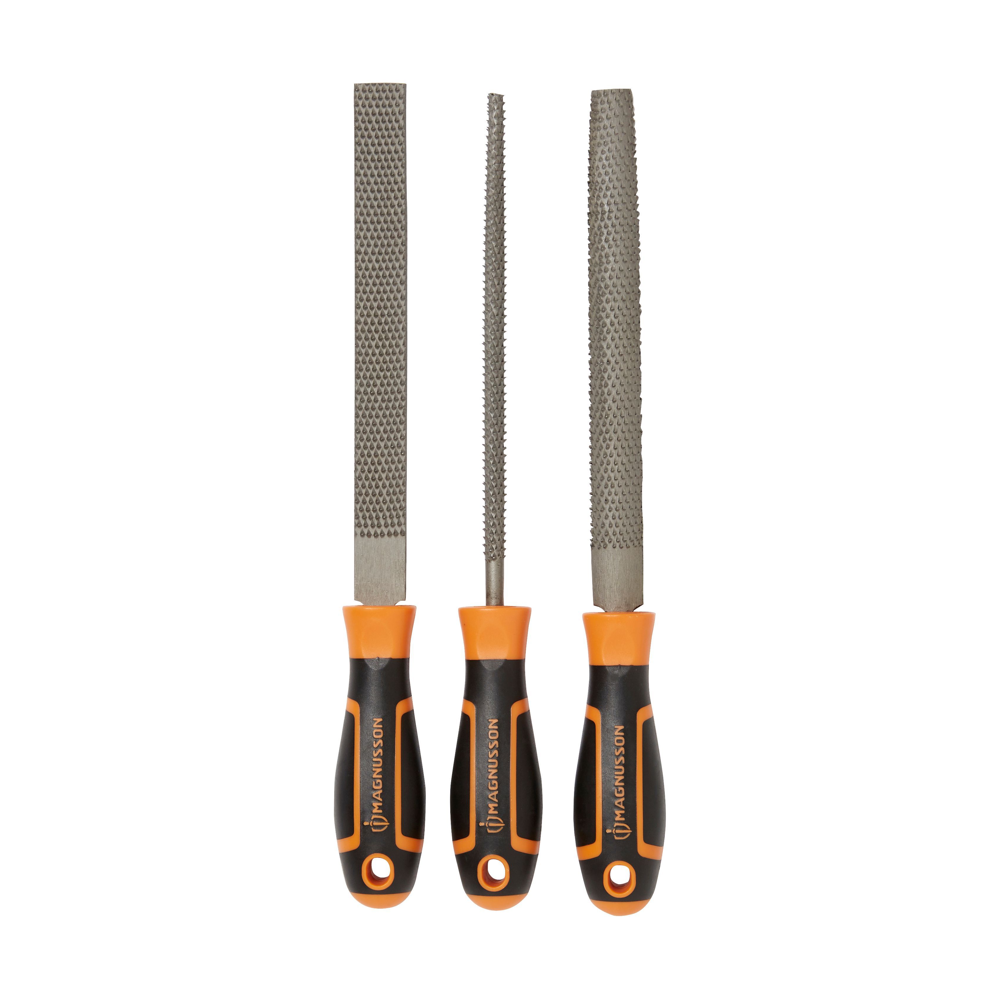 Magnusson 3 piece Carbon steel Rasp set L 200mm