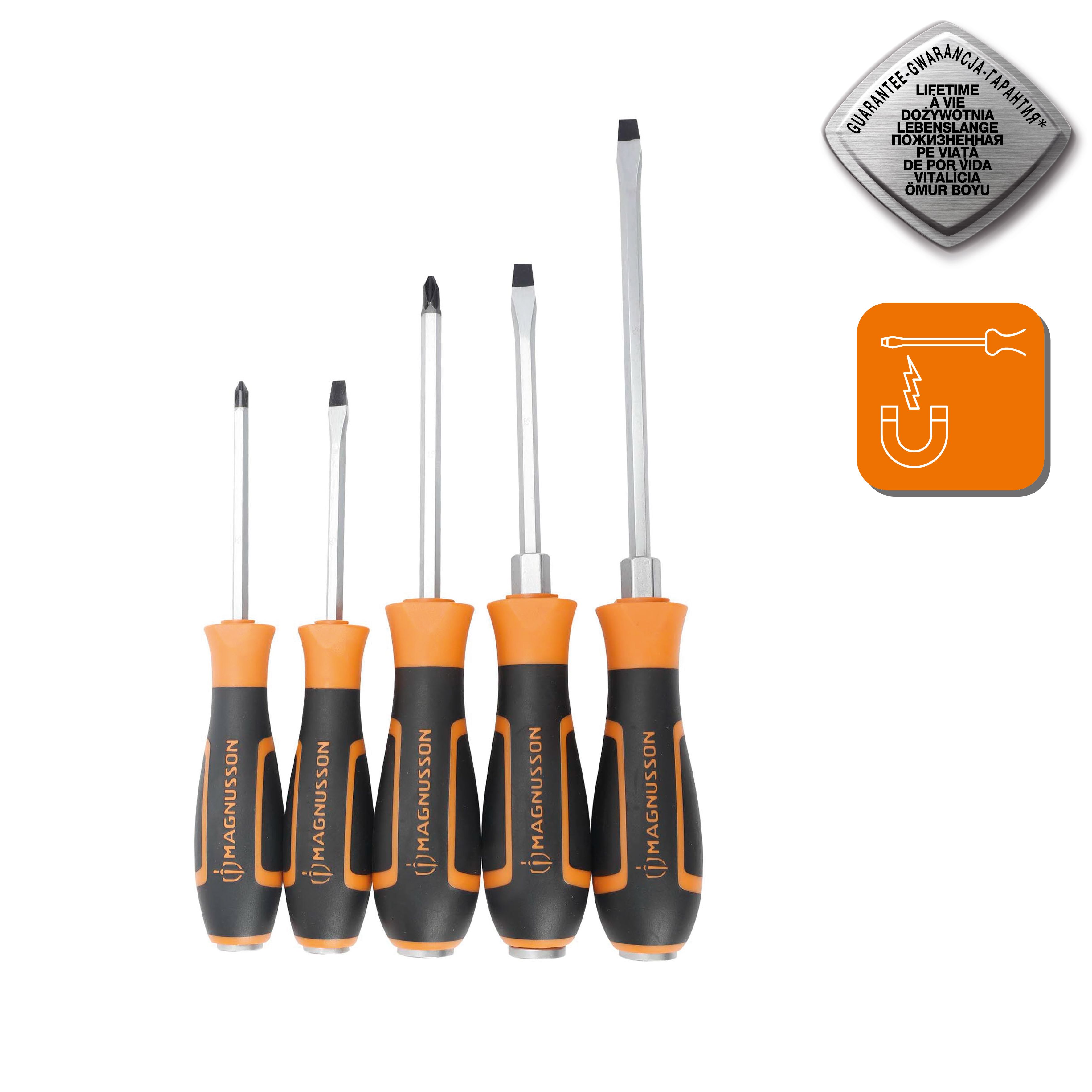 Magnusson 5 piece Mixed Screwdriver set