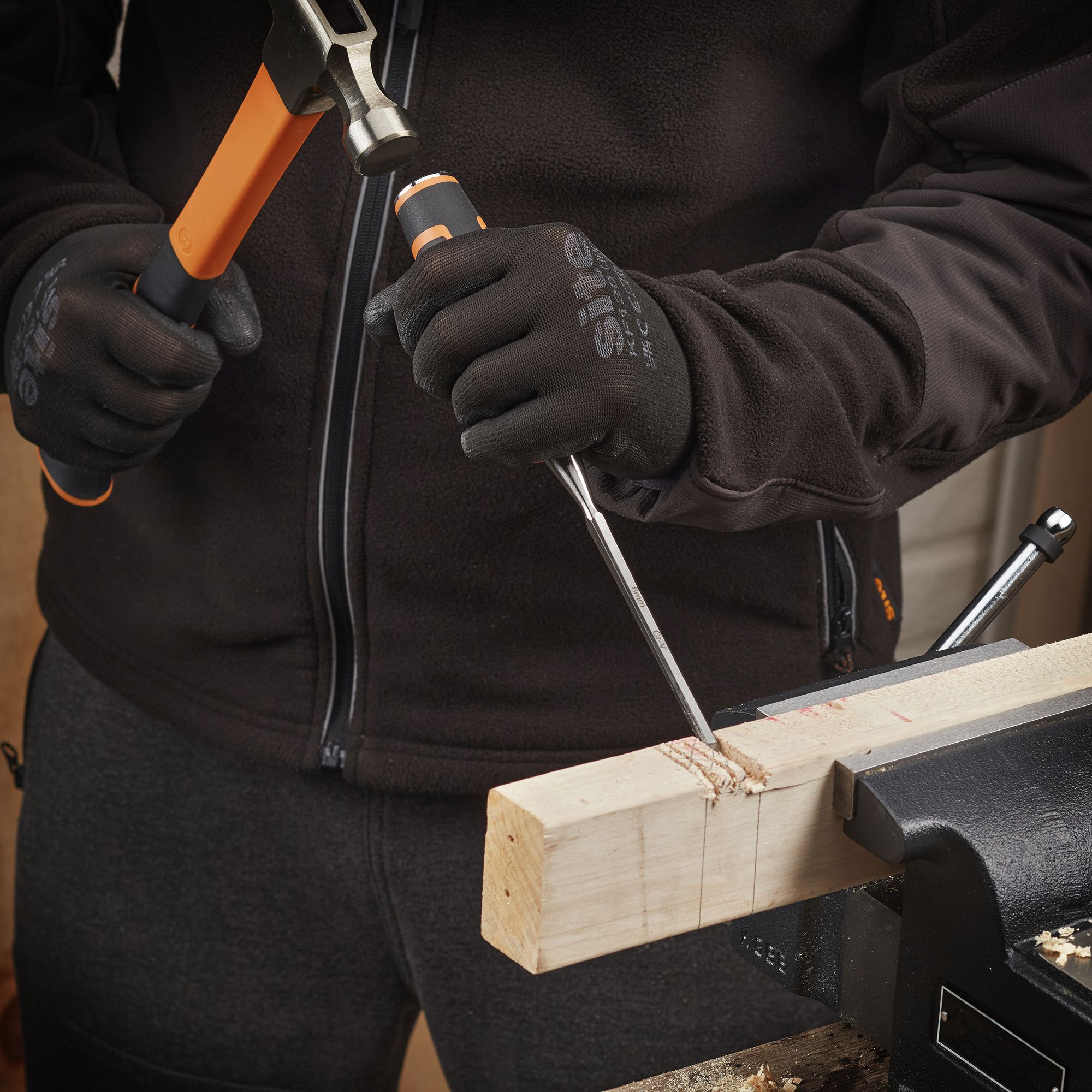 Magnusson 6mm Black & orange Wood chisel