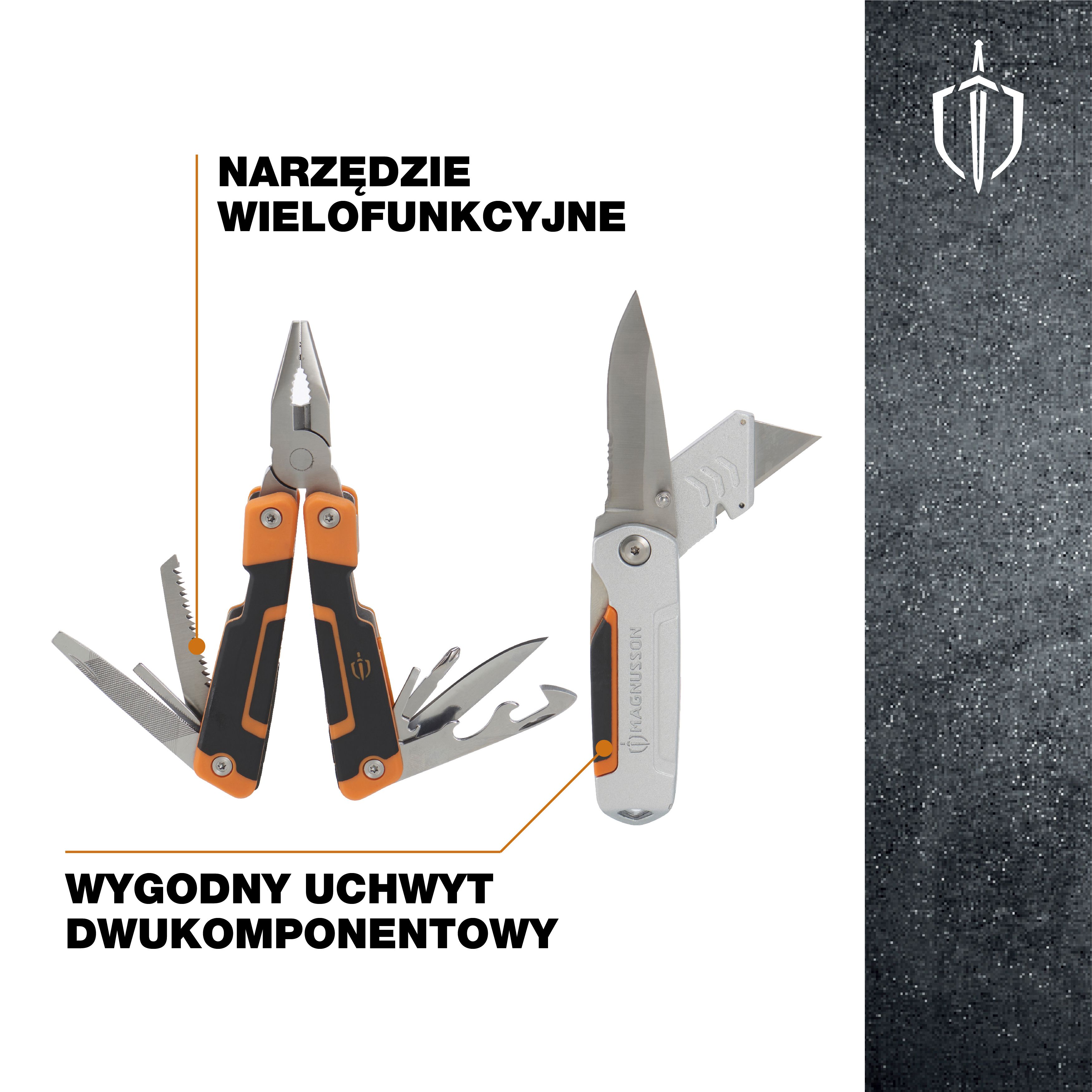 Magnusson 8-in-1 Steel Multi-tool & 2-in-1 Knife