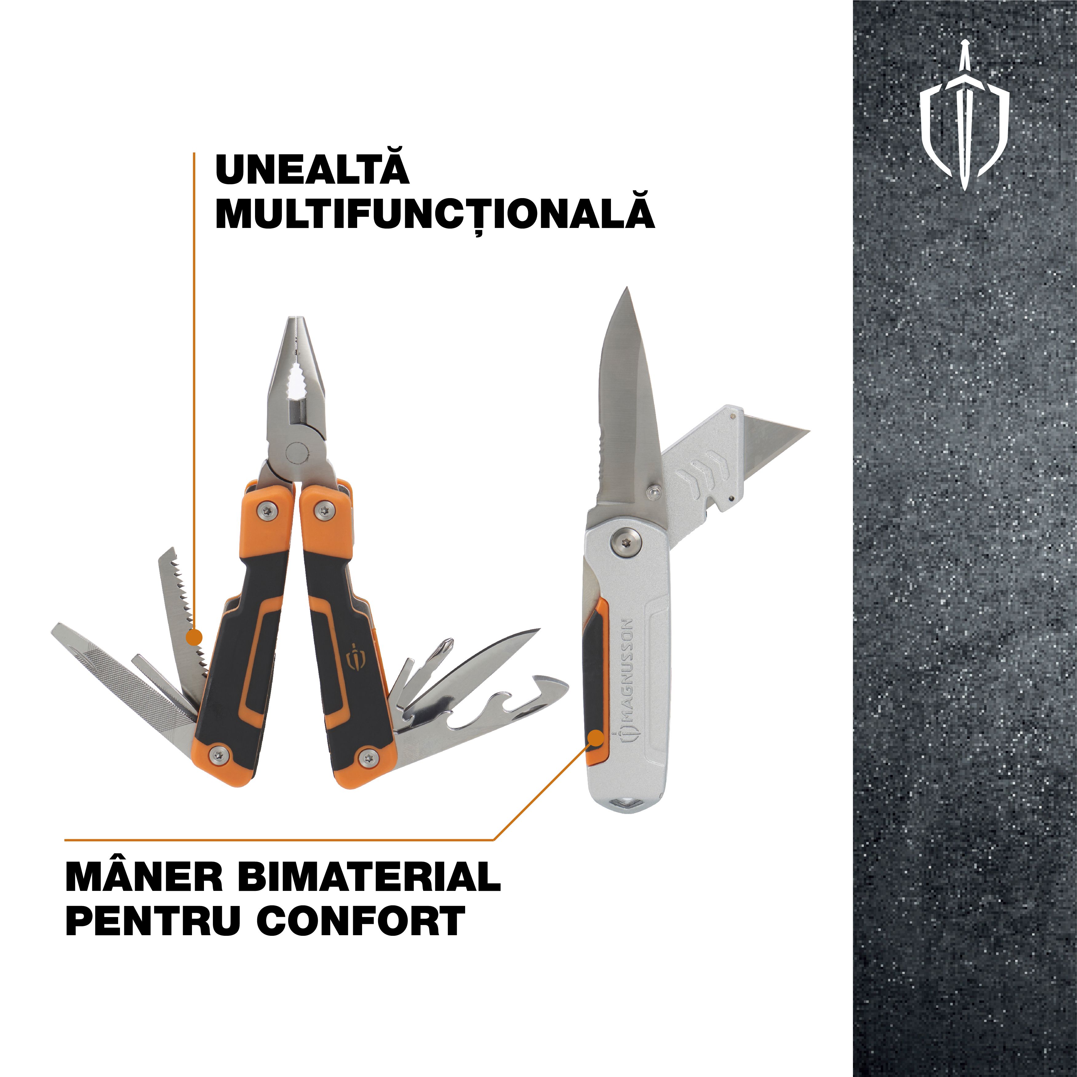 Magnusson 8-in-1 Steel Multi-tool & 2-in-1 Knife
