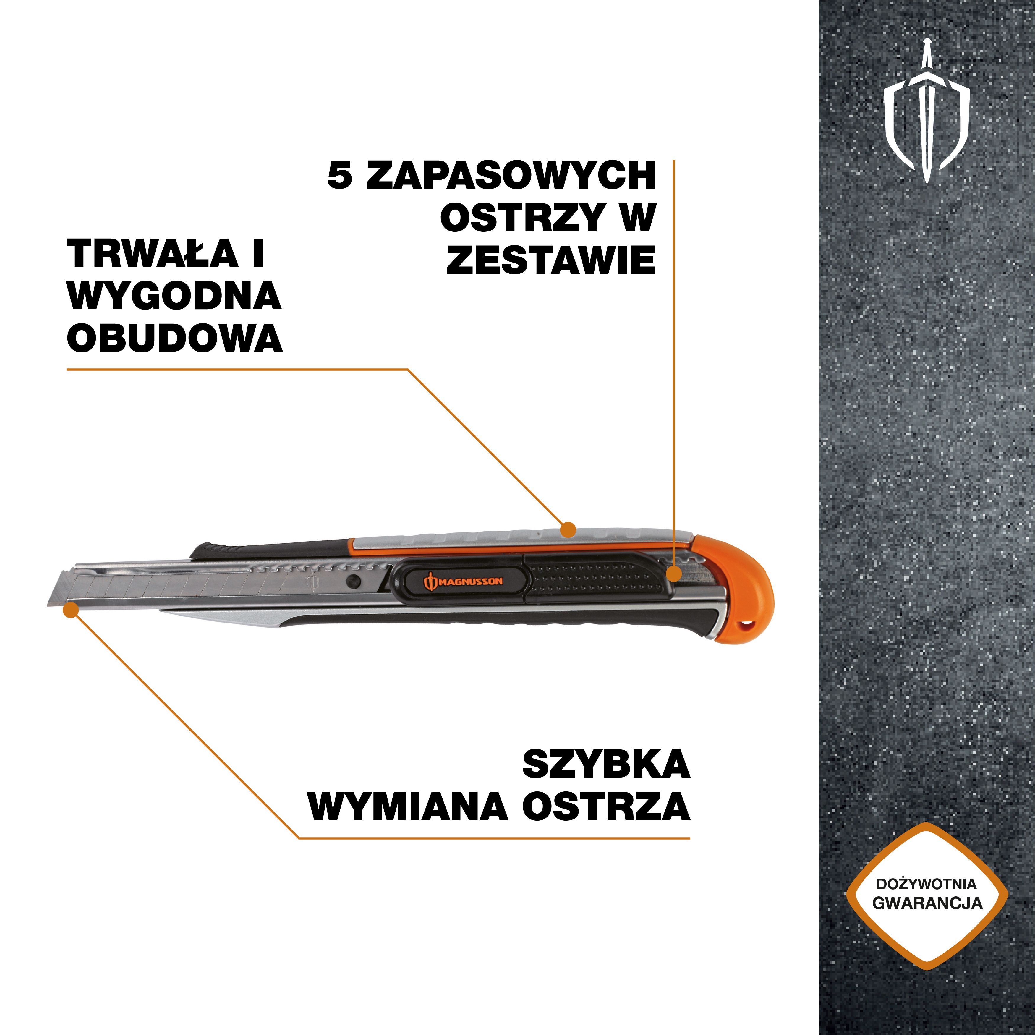 Magnusson 9mm Steel Snap-off knife
