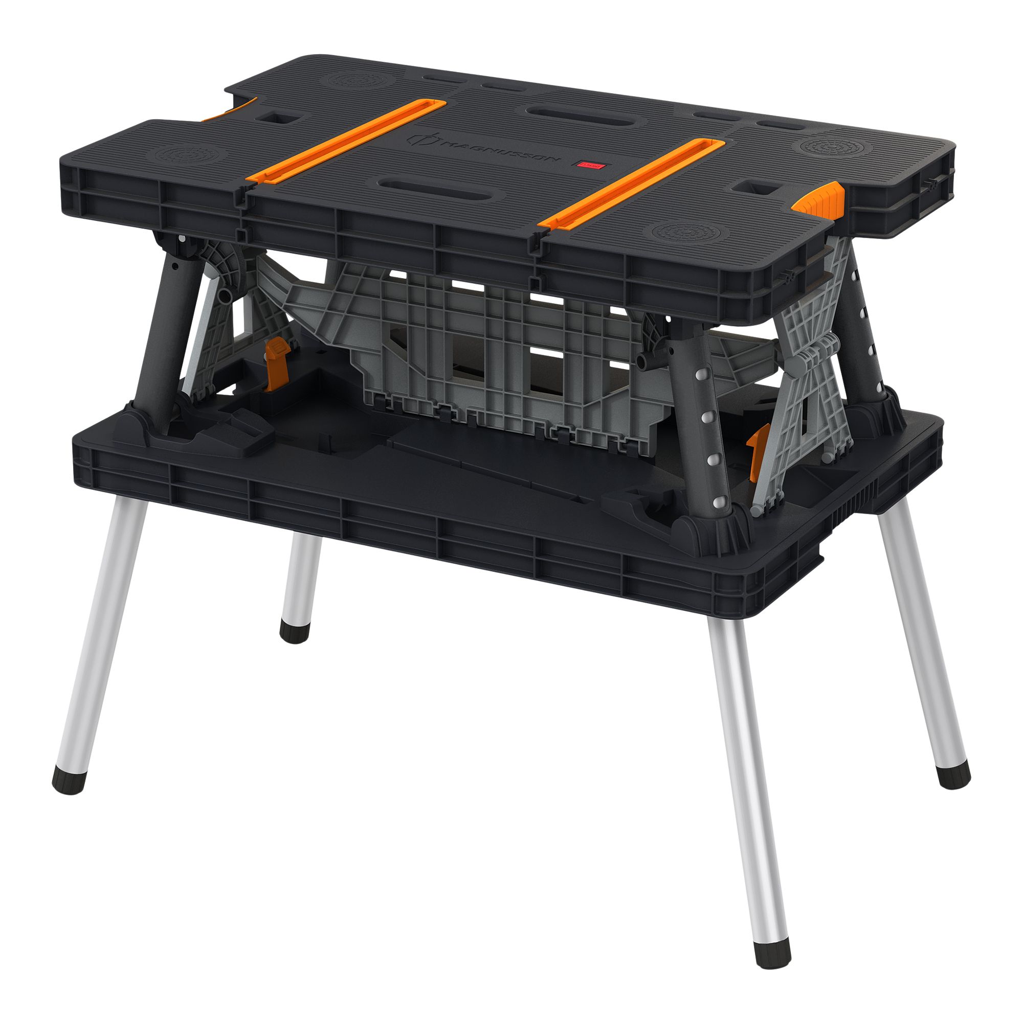 Magnusson Black & orange 555mm Folding Workbench