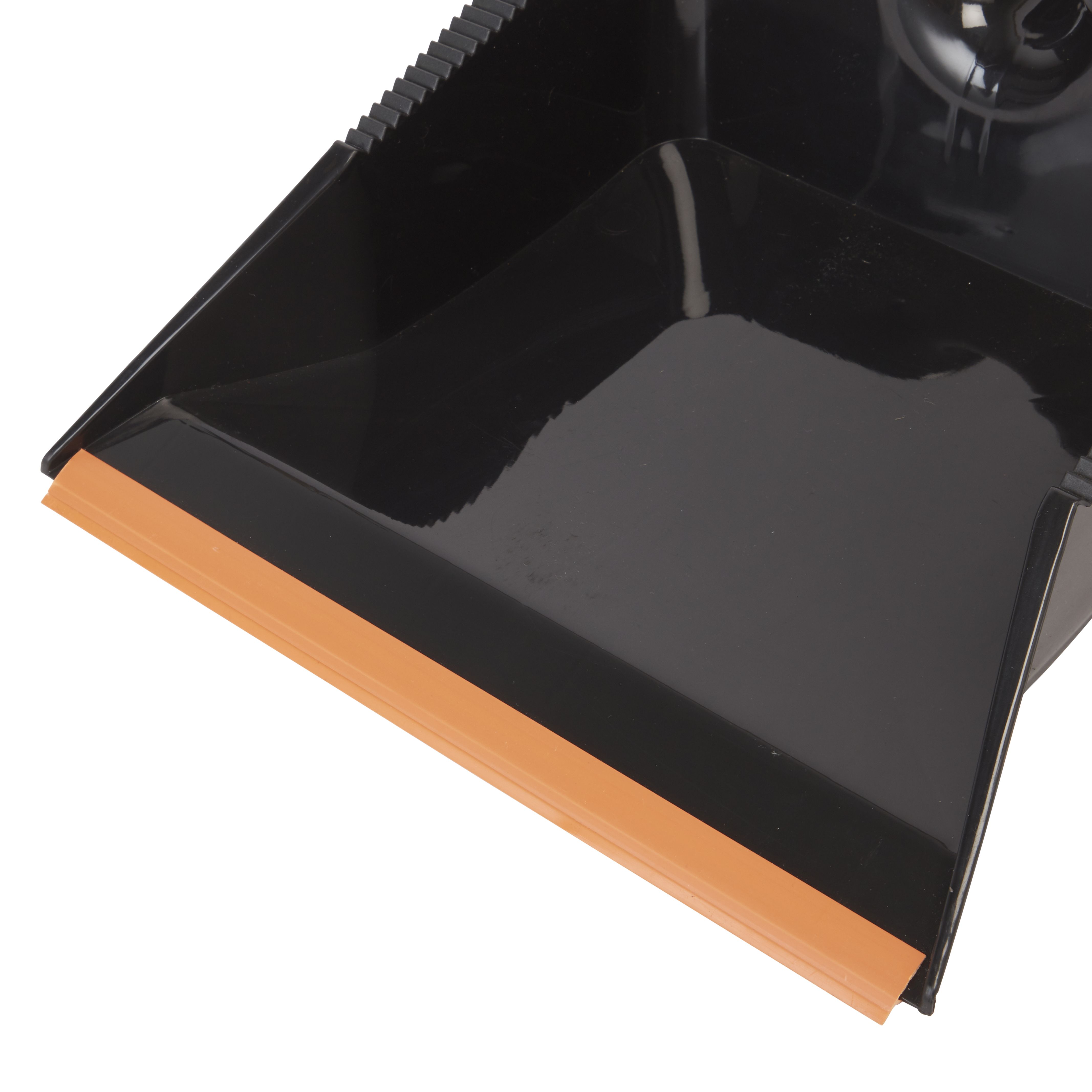 Magnusson Black & orange Dustpan & brush set, (W)317mm