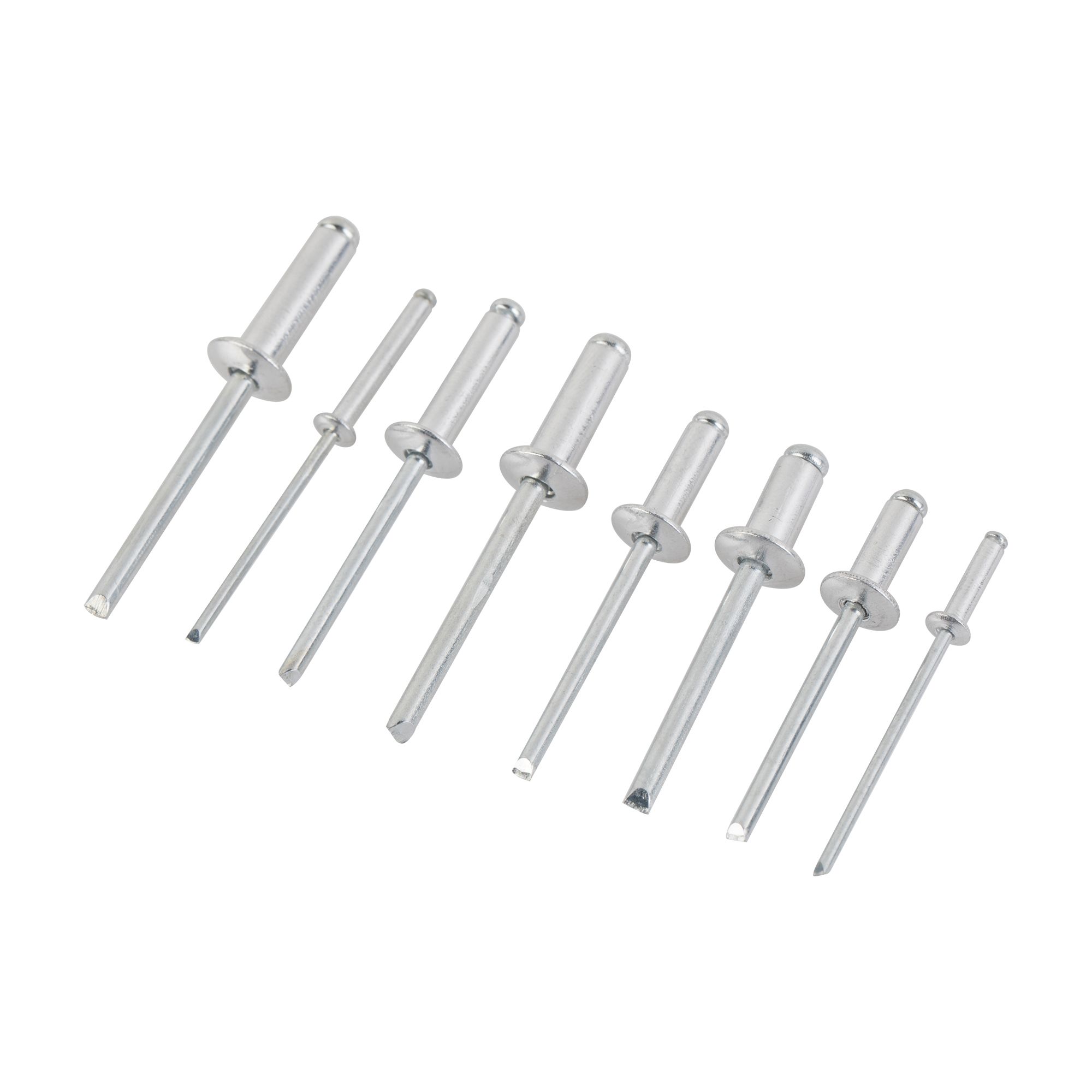 Magnusson Galvanised Aluminium Dome Rivets, Set