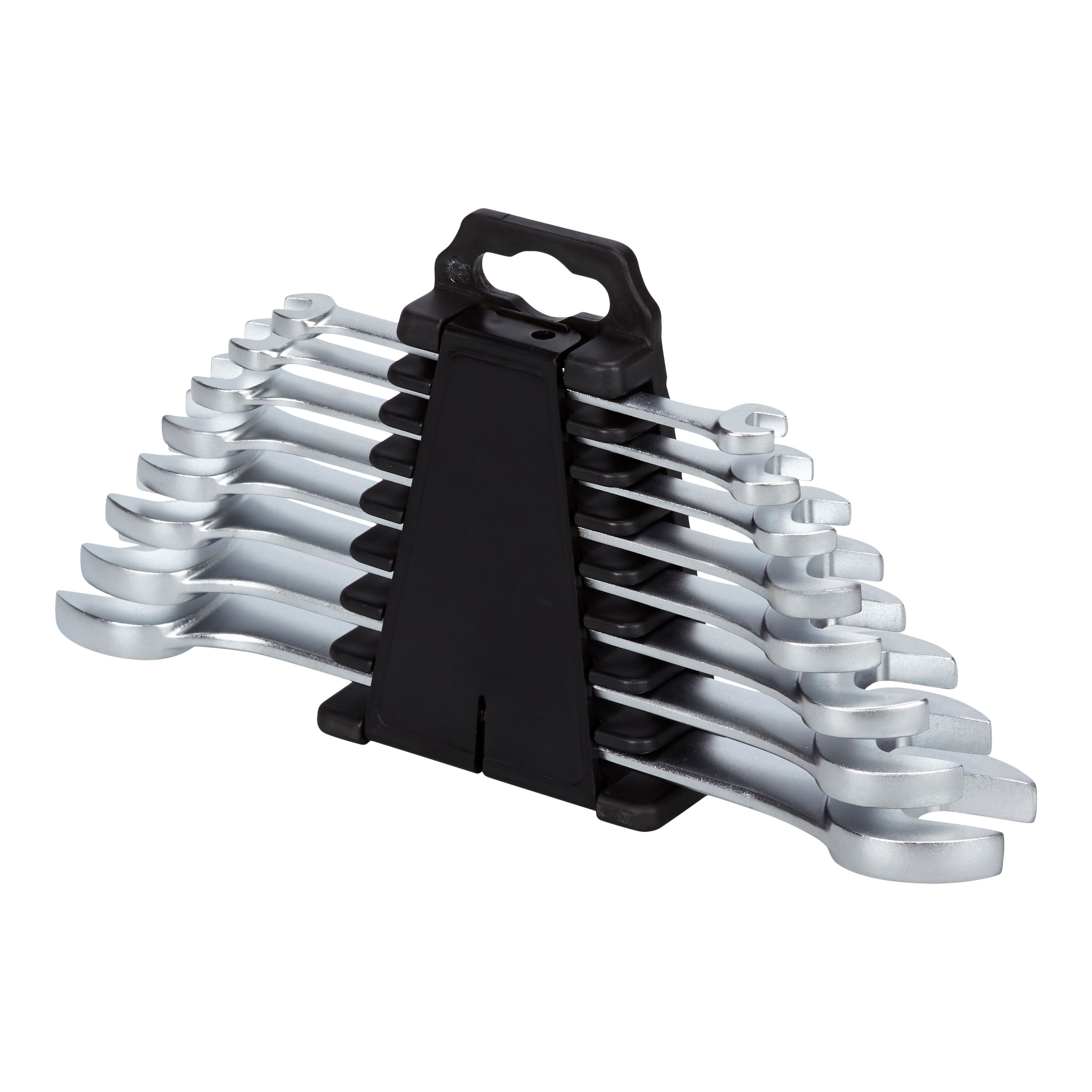 8-Piece Double Fork Open-End Wrench Set - Chrome Vanadium Steel 6-22mm