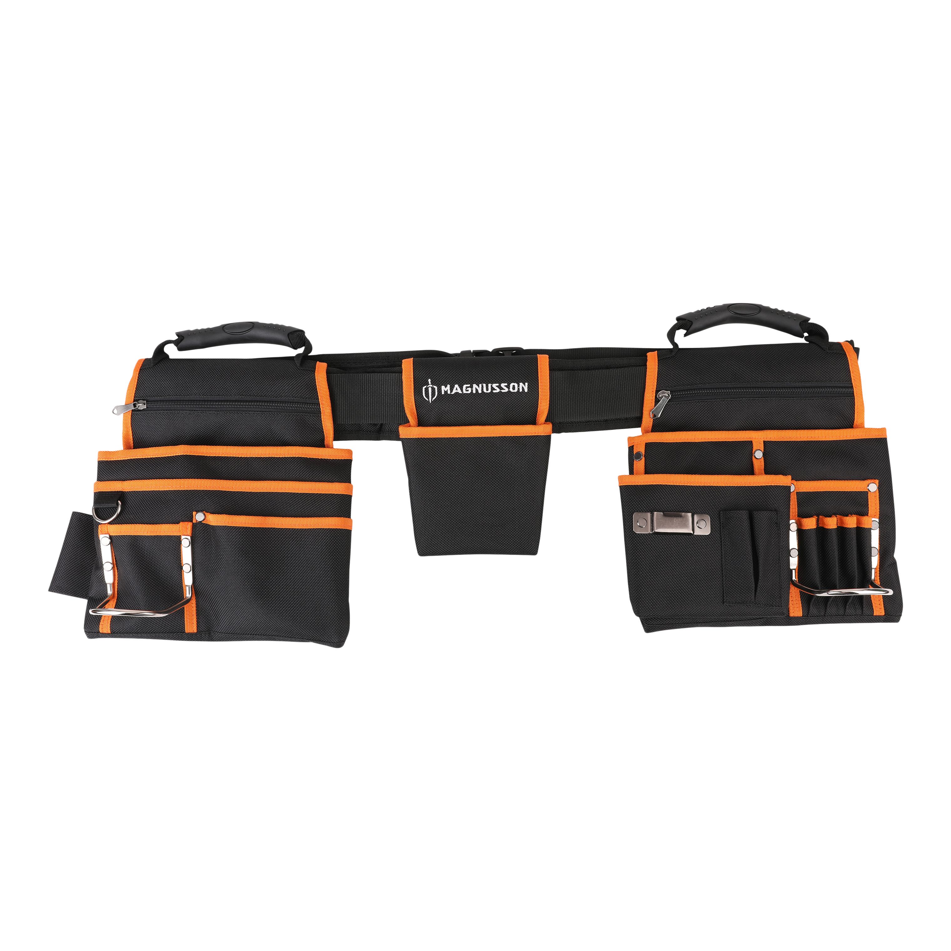 Magnusson Orange & black Tool belt & holster set | DIY at B&Q