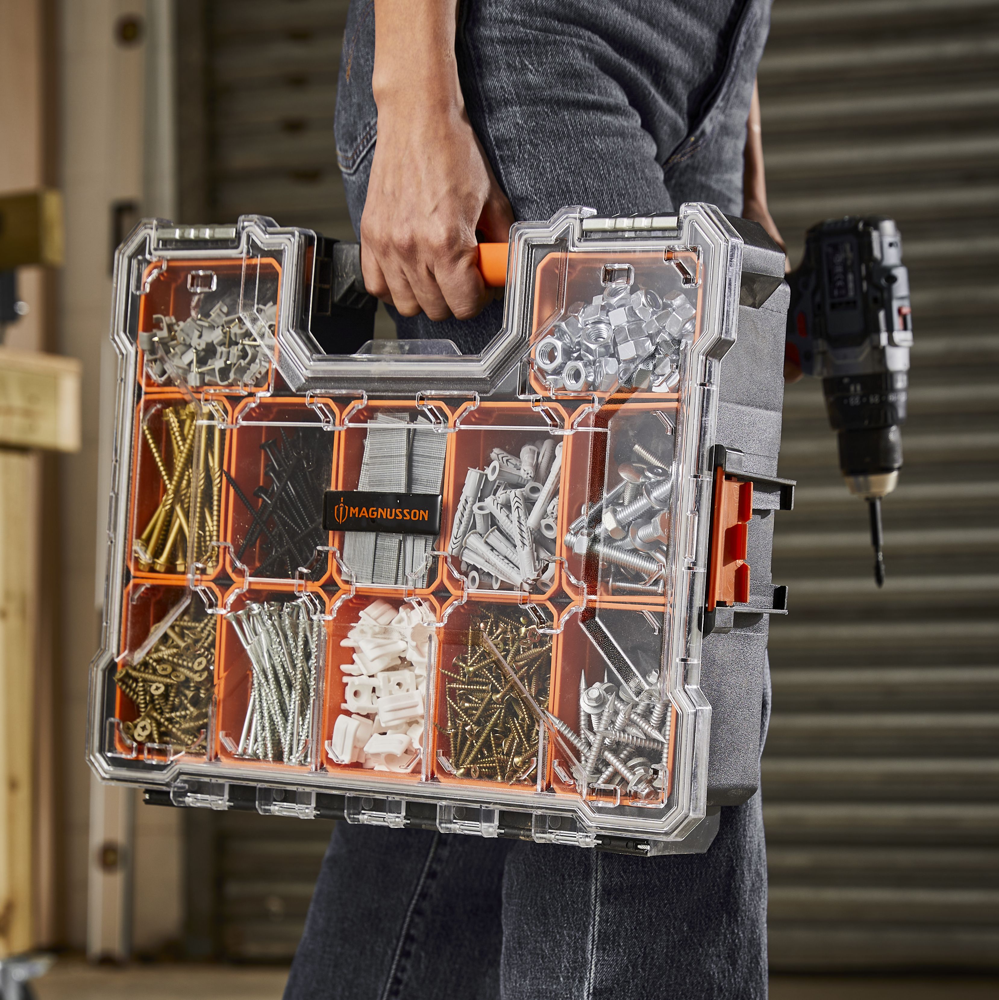 Magnusson 12 compartment Heavy duty organiser case - 4
