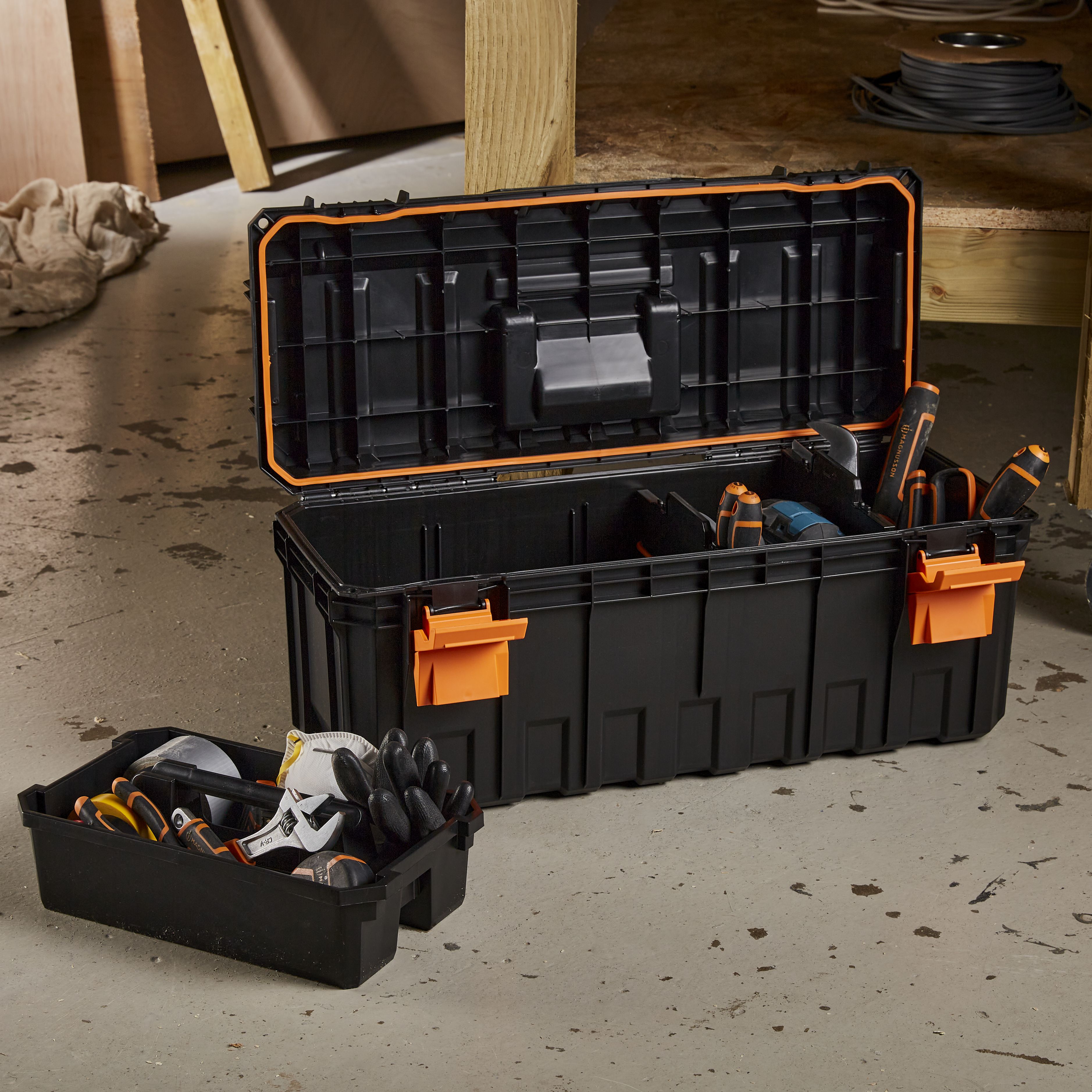Magnusson Polypropylene Toolbox (L)650mm (H)314mm - 5