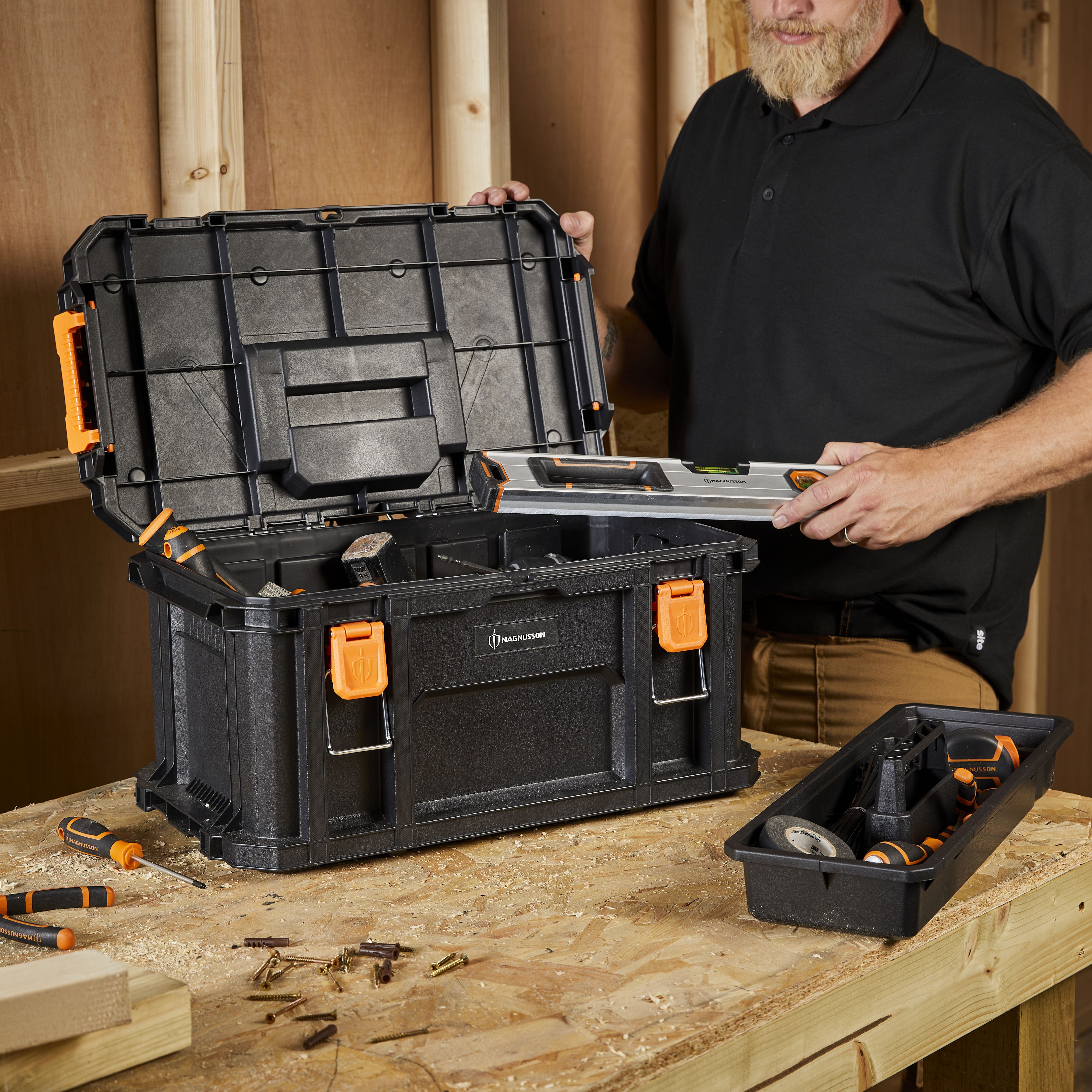Magnusson Stakkur Plastic 0 compartment Toolbox (L)540mm (H)275mm - 5