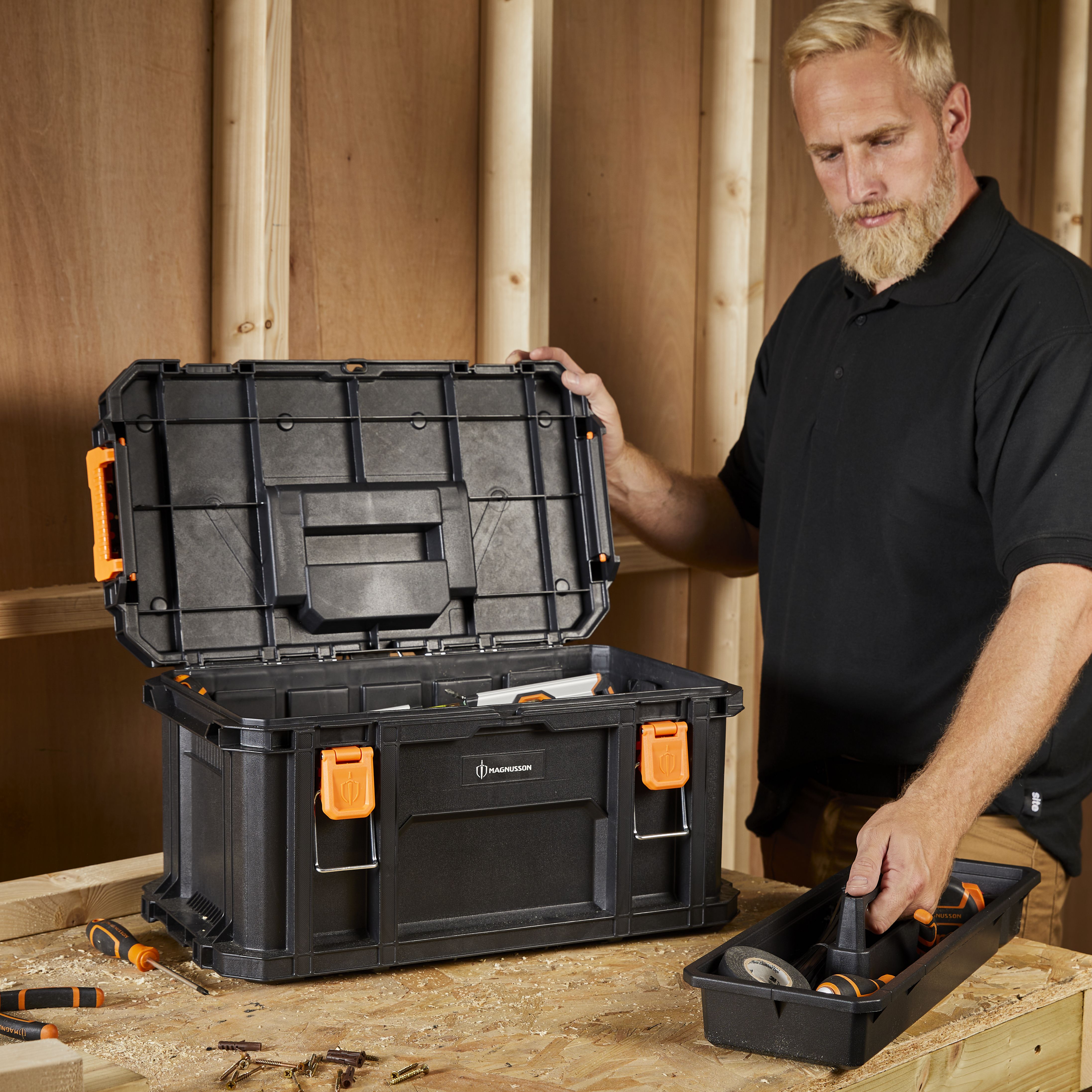 Magnusson Stakkur Plastic 0 compartment Toolbox (L)540mm (H)275mm - 6