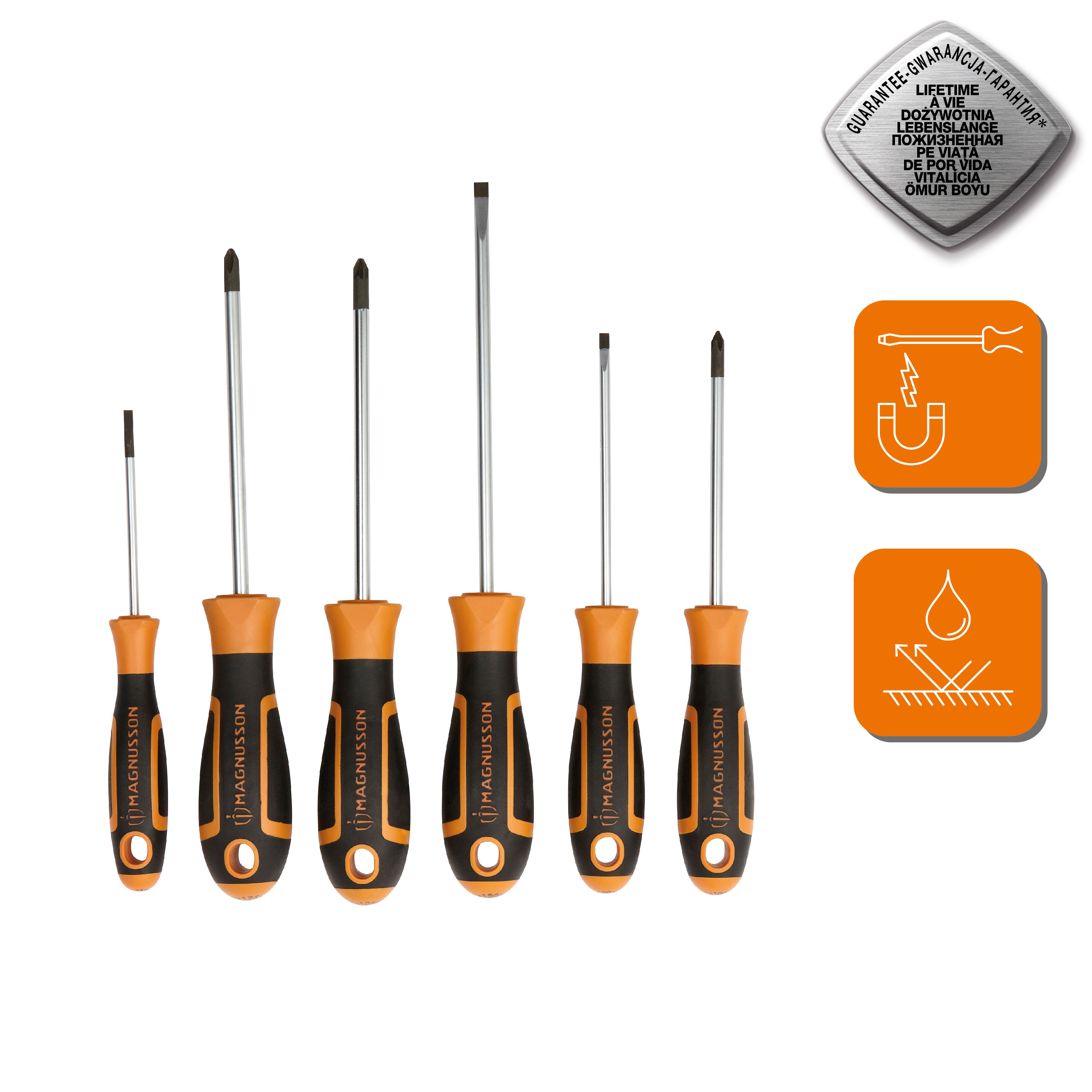 Magnusson Standard Mixed Screwdriver set (6 piece) - SCS03