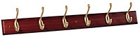 Mahogany Hook rail, (L)685mm (H)15mm