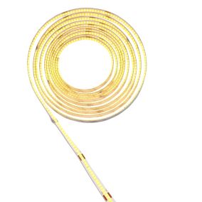 Mains-powered (plug-in) Warm white Strip light IP20 (L)5m