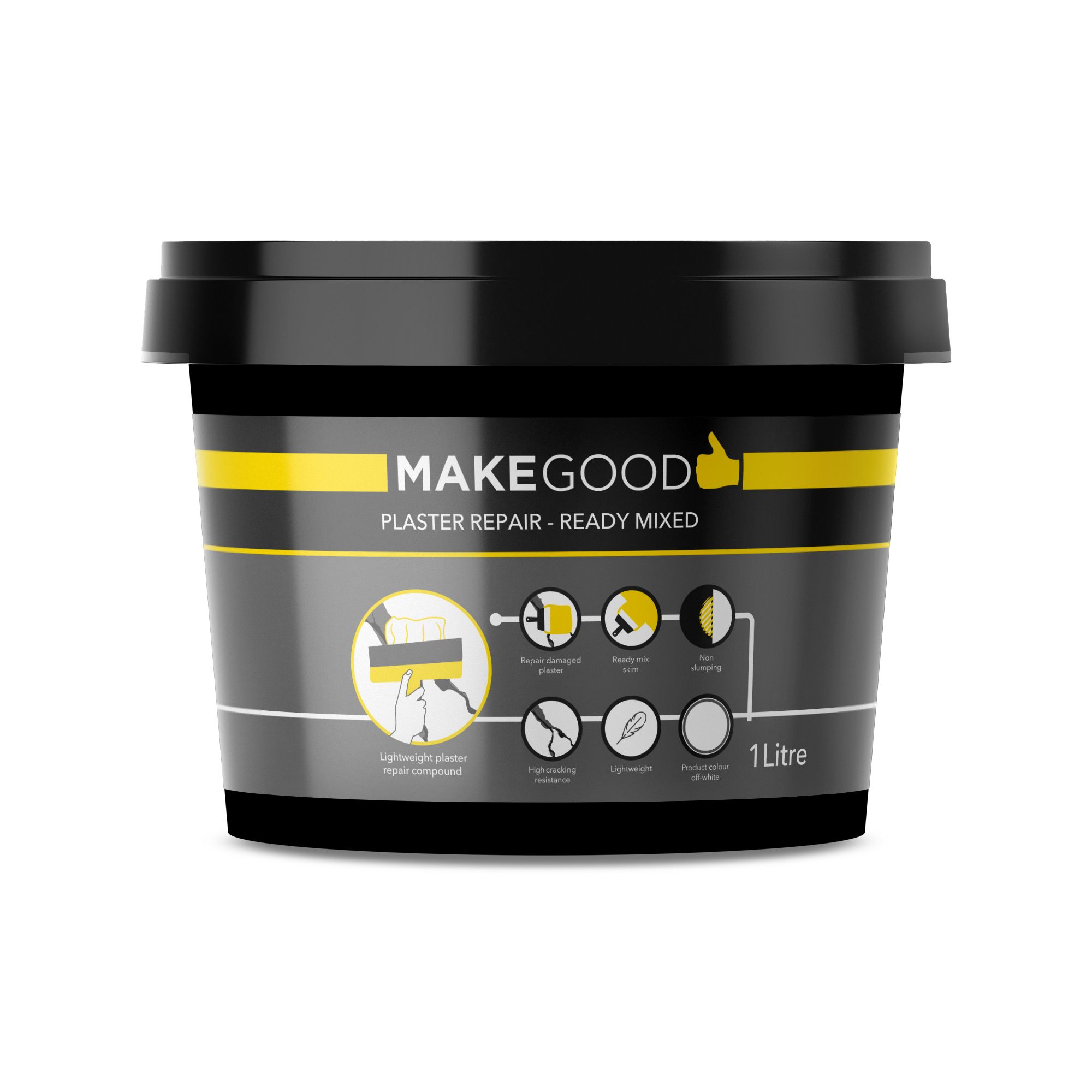 Make Good Plaster compound 1L Tub | DIY at B&Q