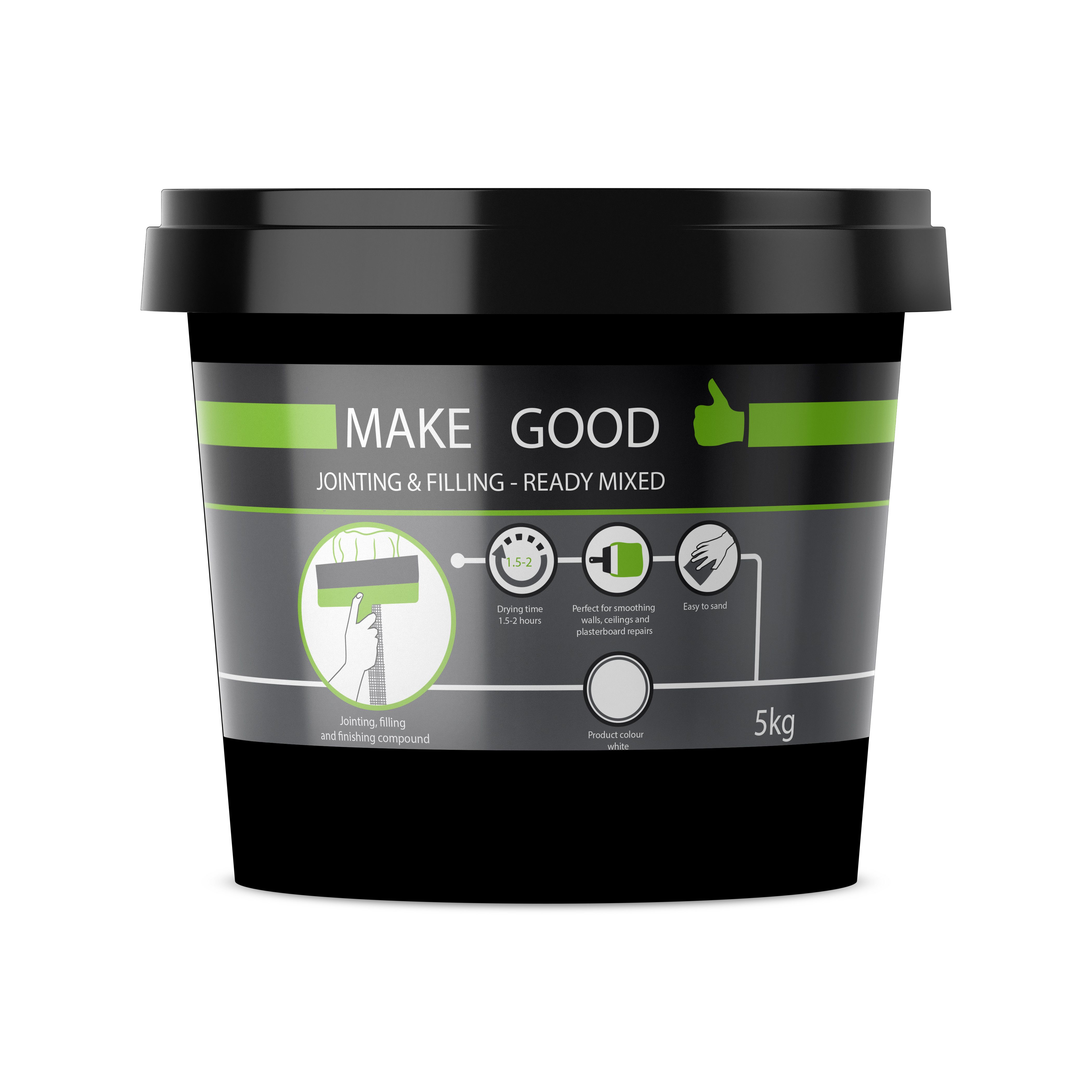 Make Good Plasterboard Jointing, filling & finishing compound 5kg Tub