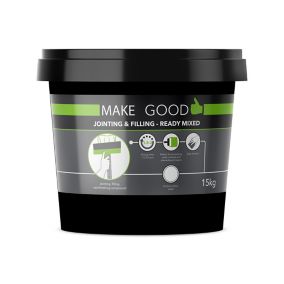 Make Good Plasterboard White Jointing, filling & finishing compound, 15kg Tub